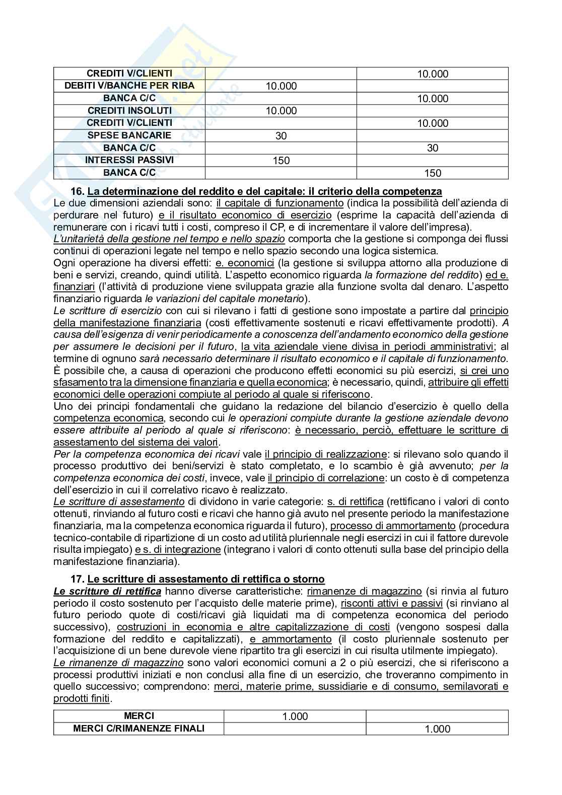 Riassunto esame Contabilità e bilancio, Prof. Bassani Gaia, libro consigliato Basic financial accounting, Lombardi Stocchetti   Pag. 11