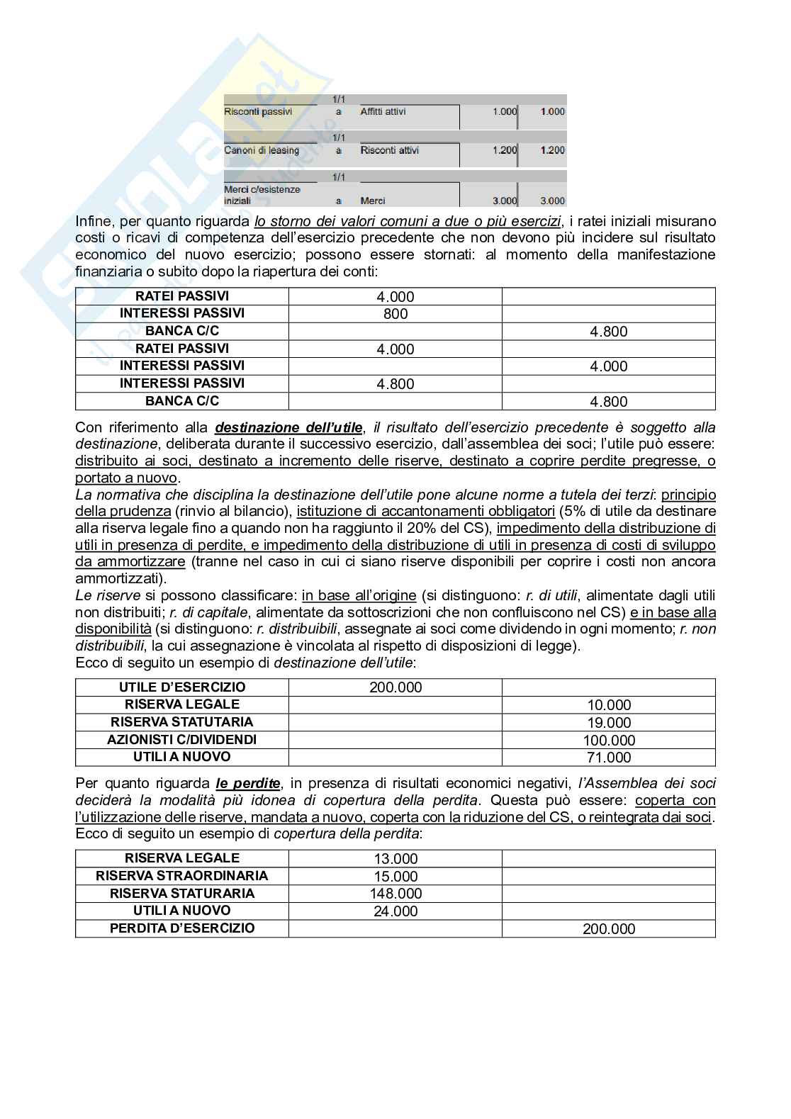 Riassunto esame Contabilità e bilancio, Prof. Bassani Gaia, libro consigliato Basic financial accounting, Lombardi Stocchetti   Pag. 16