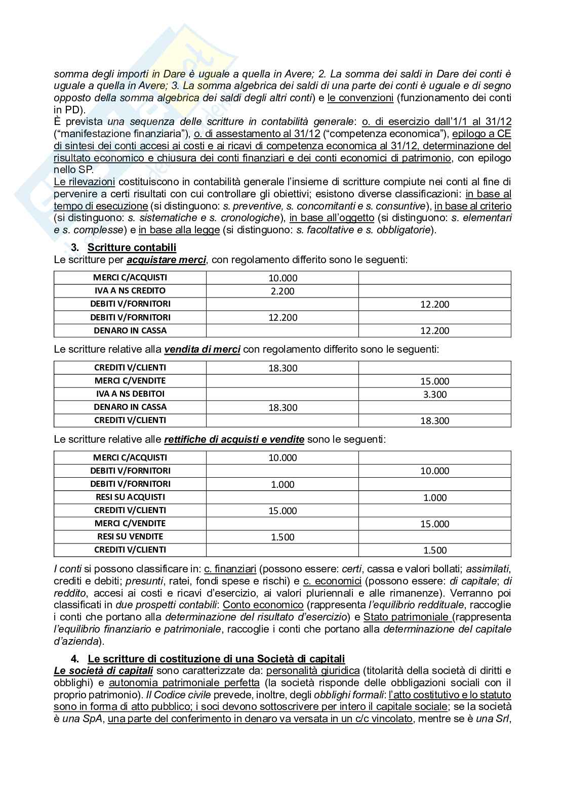 Riassunto esame Contabilità e bilancio, Prof. Bassani Gaia, libro consigliato Basic financial accounting, Lombardi Stocchetti   Pag. 2