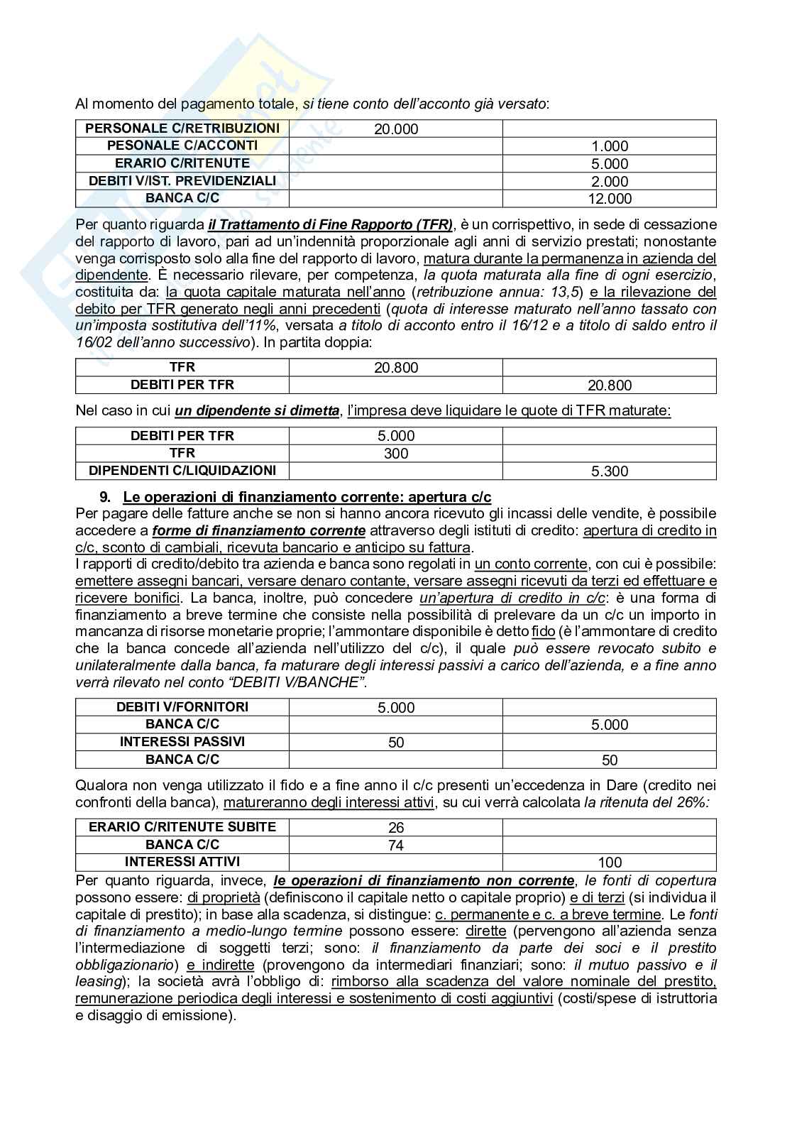 Riassunto esame Contabilità e bilancio, Prof. Bassani Gaia, libro consigliato Basic financial accounting, Lombardi Stocchetti   Pag. 6