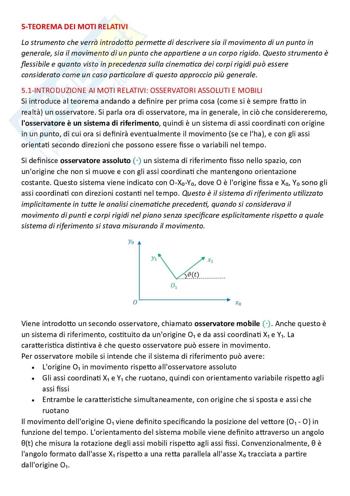 Fondamenti di meccanica teorica ed applicata (parte 4): teorema di Rivals e teorema dei moti relativi per la cinematica del corpo rigido Pag. 11