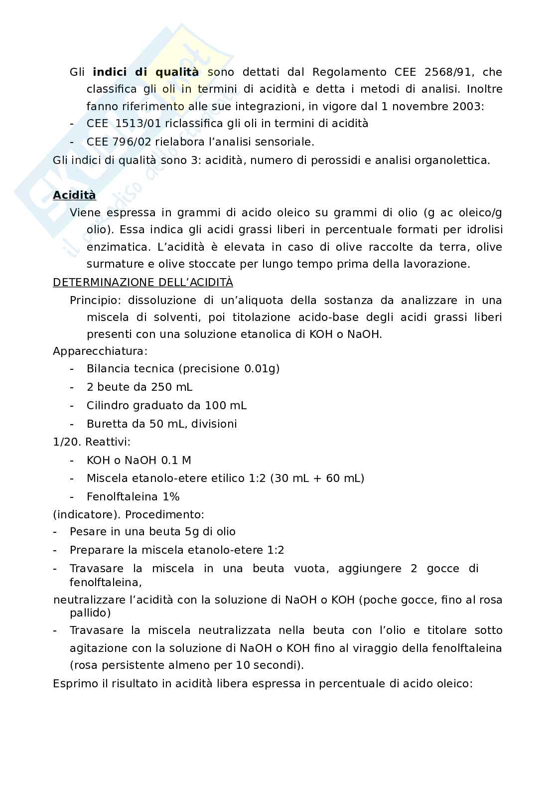 Appunti Analisi chimiche dei prodotti alimentari  Pag. 56