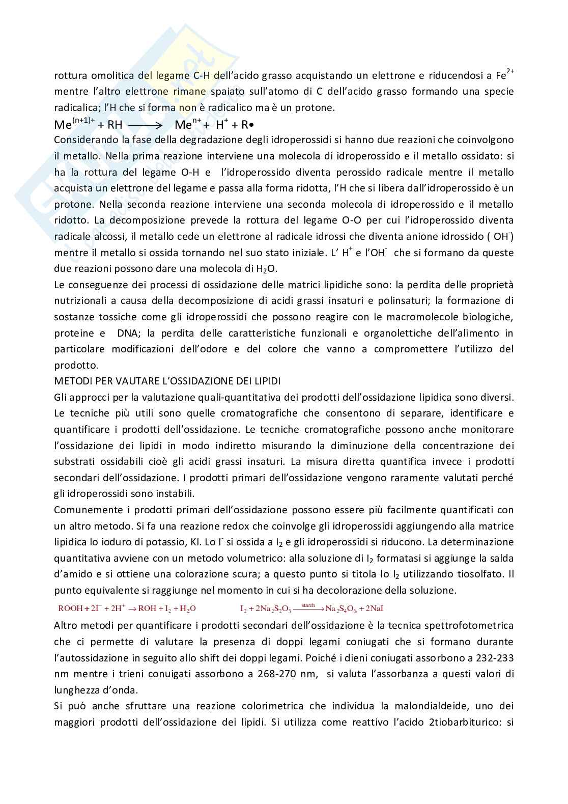 Appunti chimica bromatologica Pag. 41
