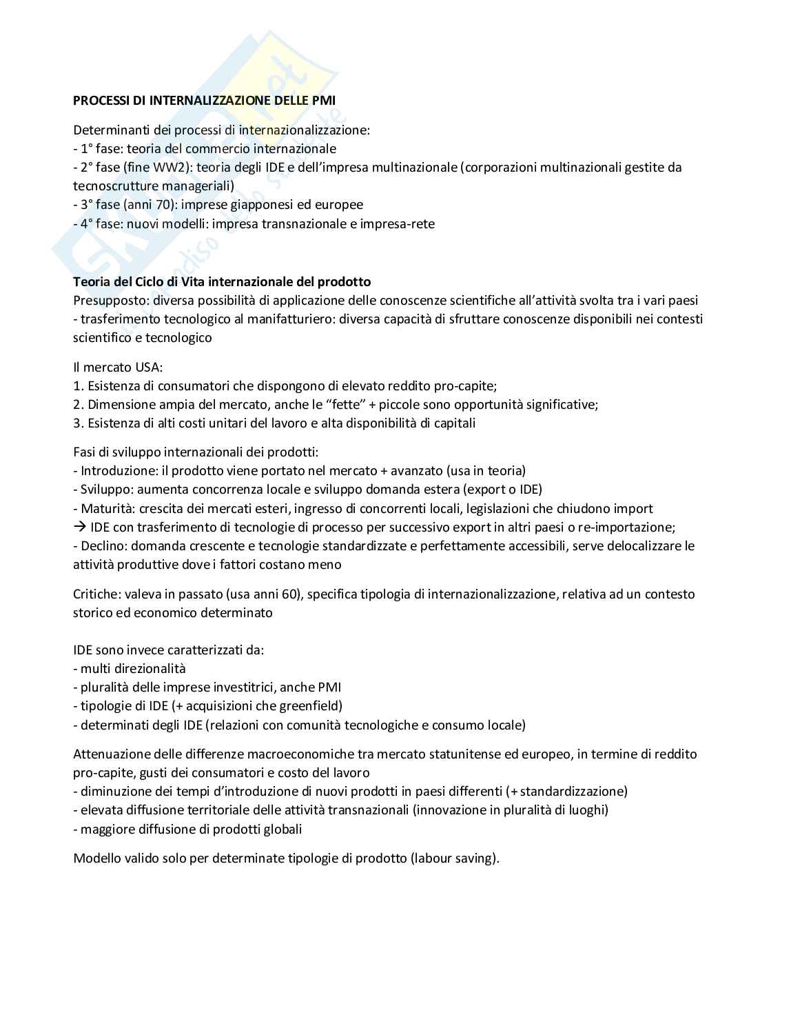 Riassunti Marketing internazionale Pag. 6