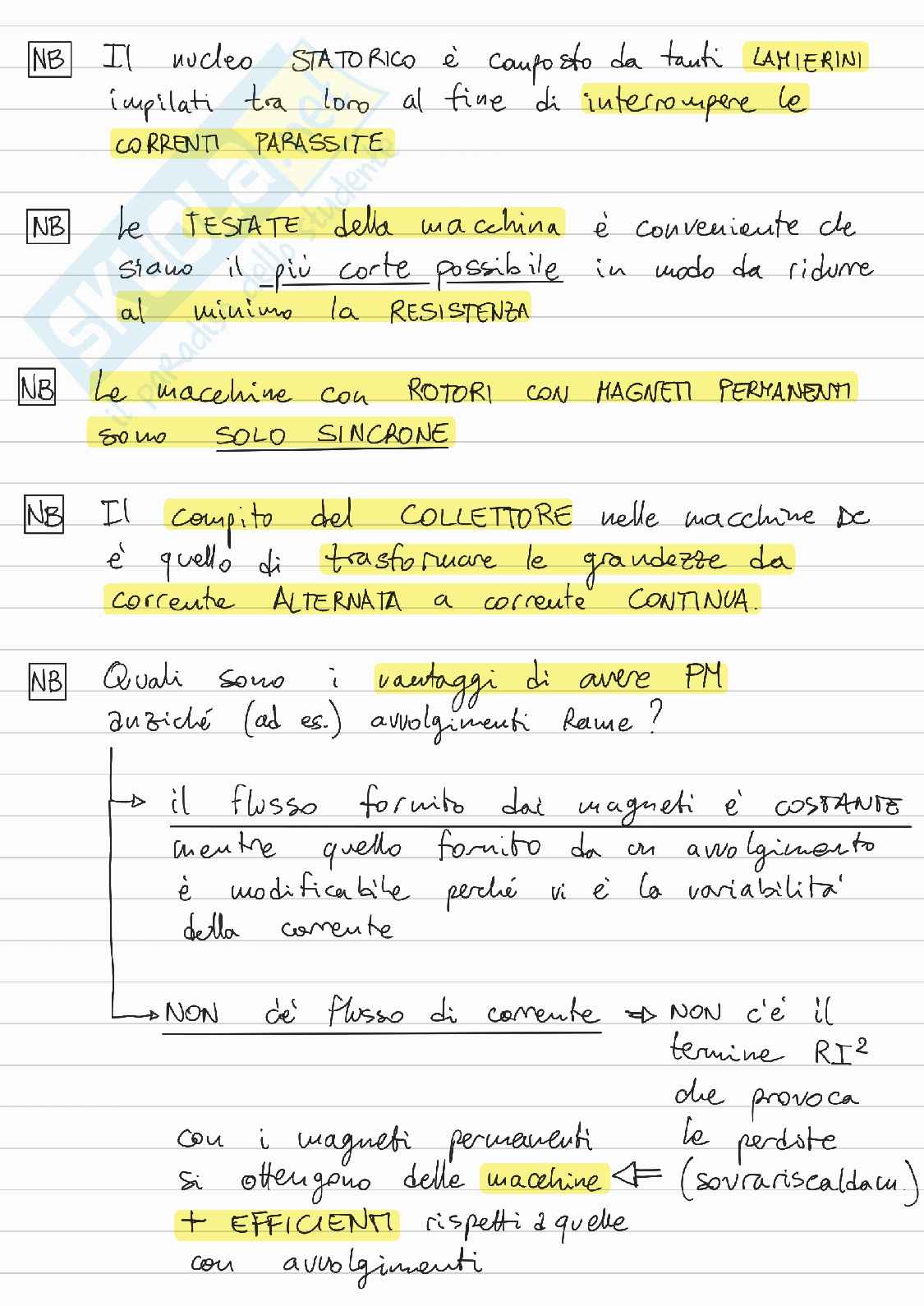 Azionamenti Elettrici - Domande teoria e vari NB teoria Pag. 6