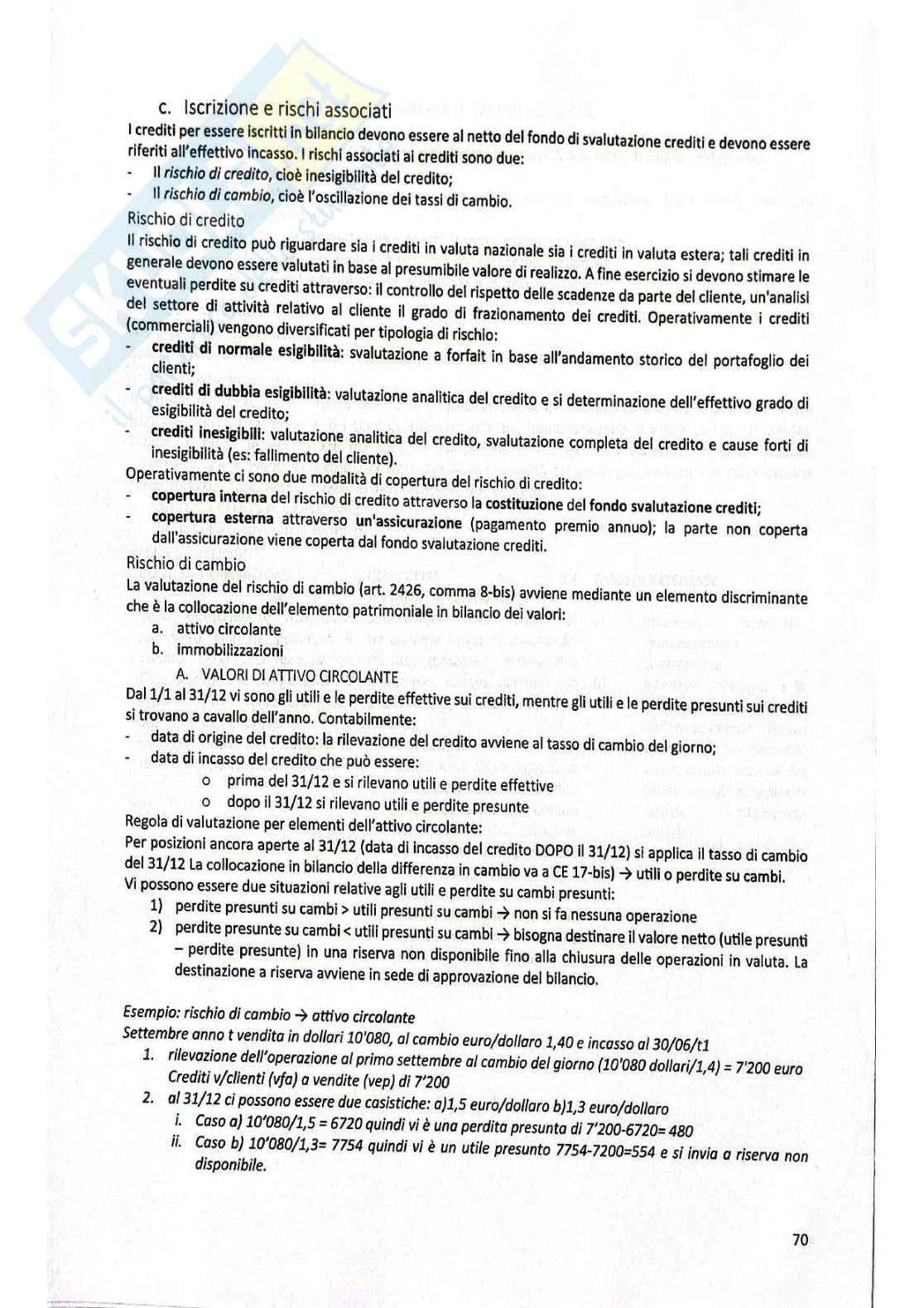 Appunti di Contabilità generale e bilancio ordinati con immagini, schemi ed esercizi Pag. 71