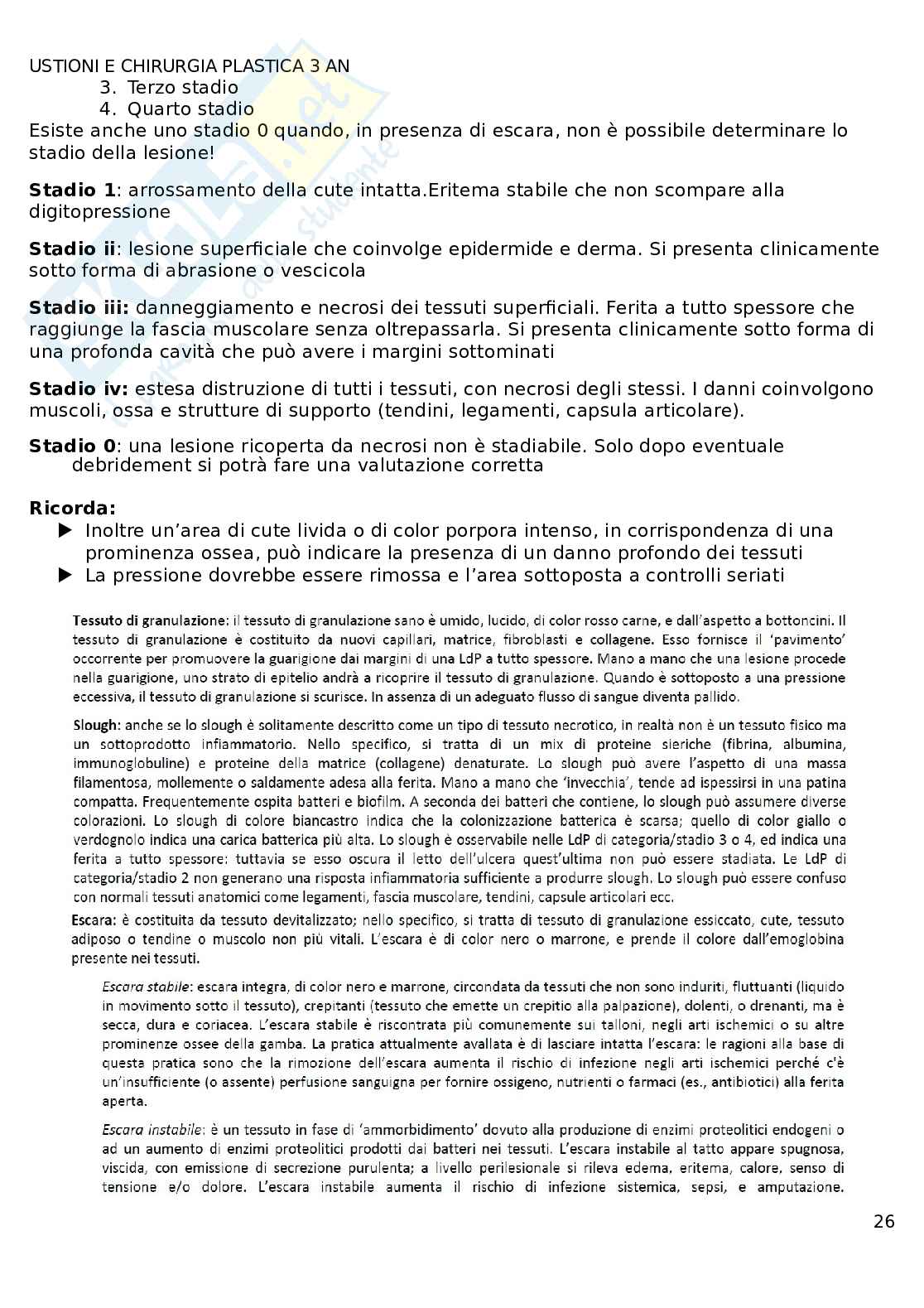 Chirurgia plastica - Ustioni  Pag. 26