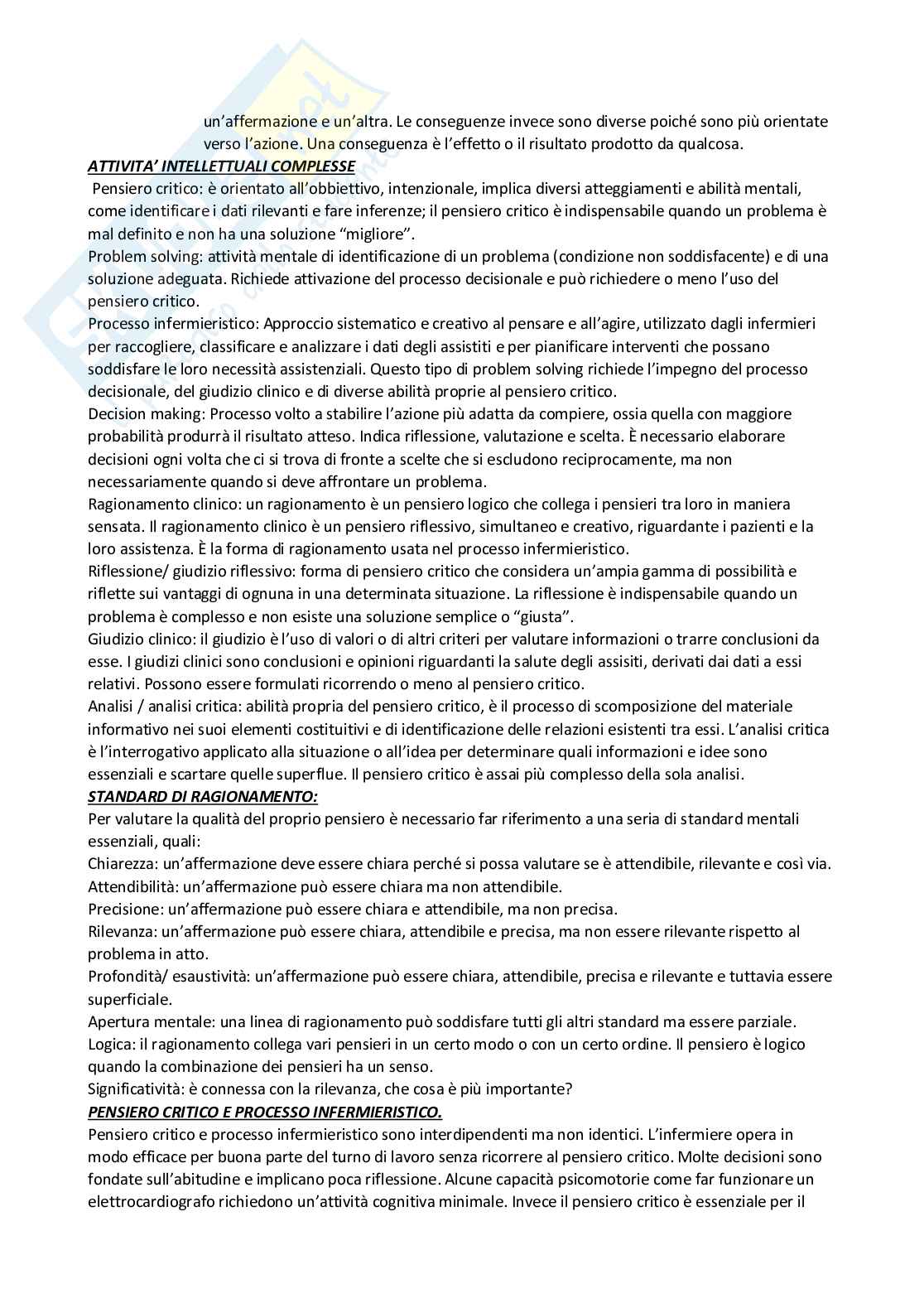 Infermieristica generale e clinica Pag. 11