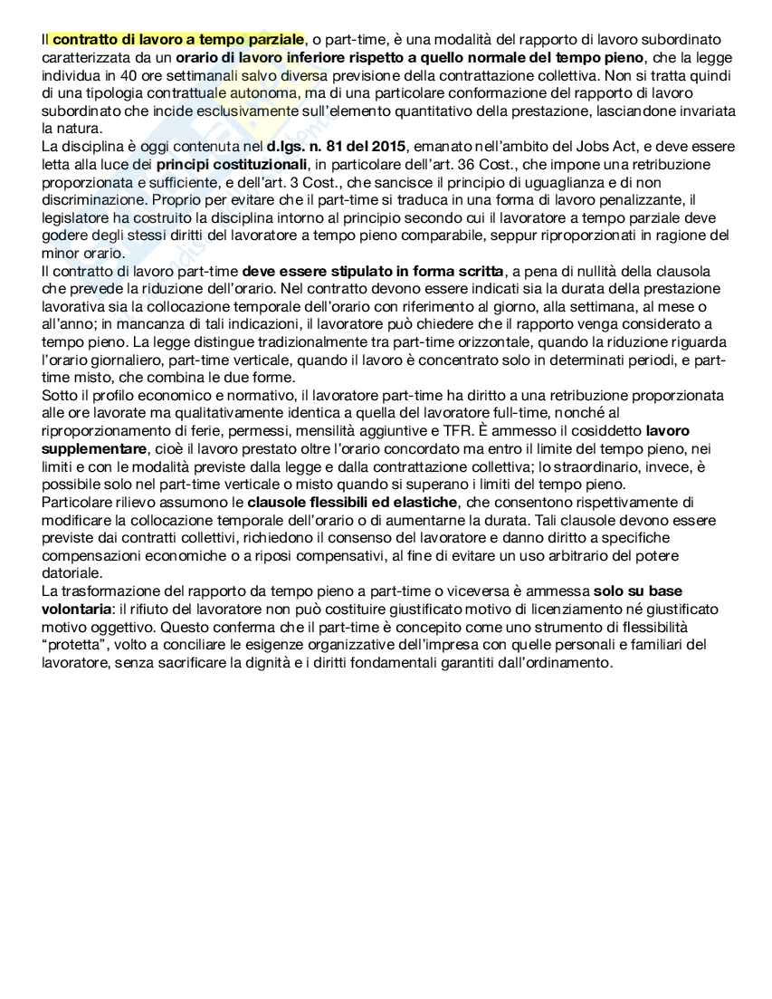 Diritto del lavoro  Pag. 2
