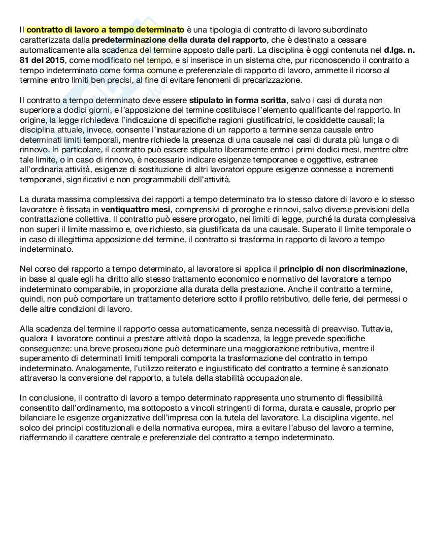 Diritto del lavoro  Pag. 6