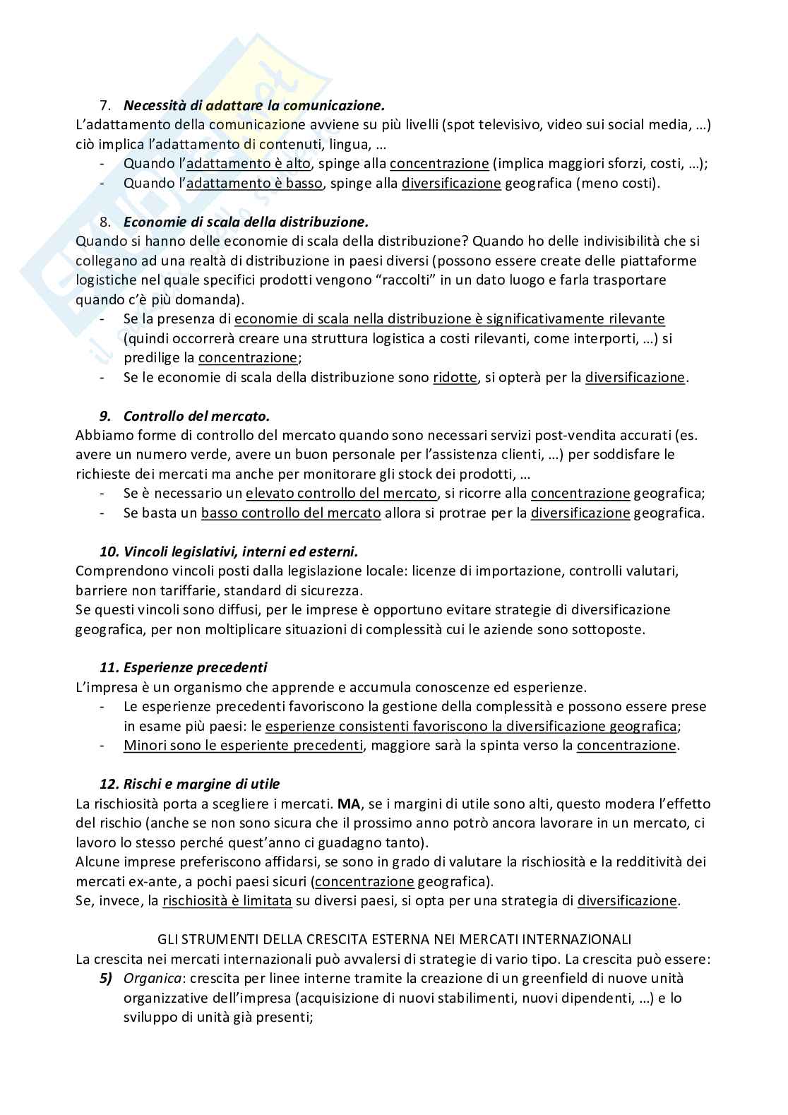 Marketing internazionale -  1° parziale  Pag. 16