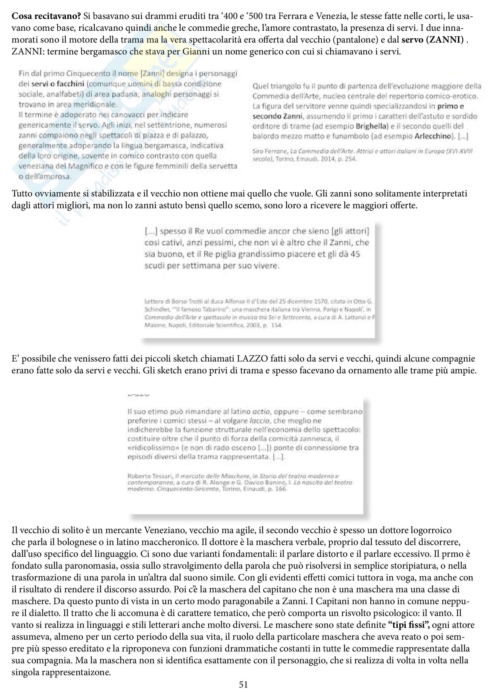 Storia del teatro e dello spettacolo Pag. 51