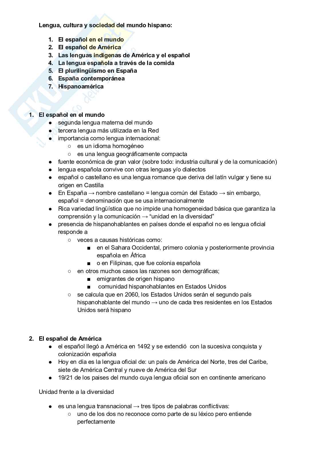 Testi orale Storia spagnola Pag. 1