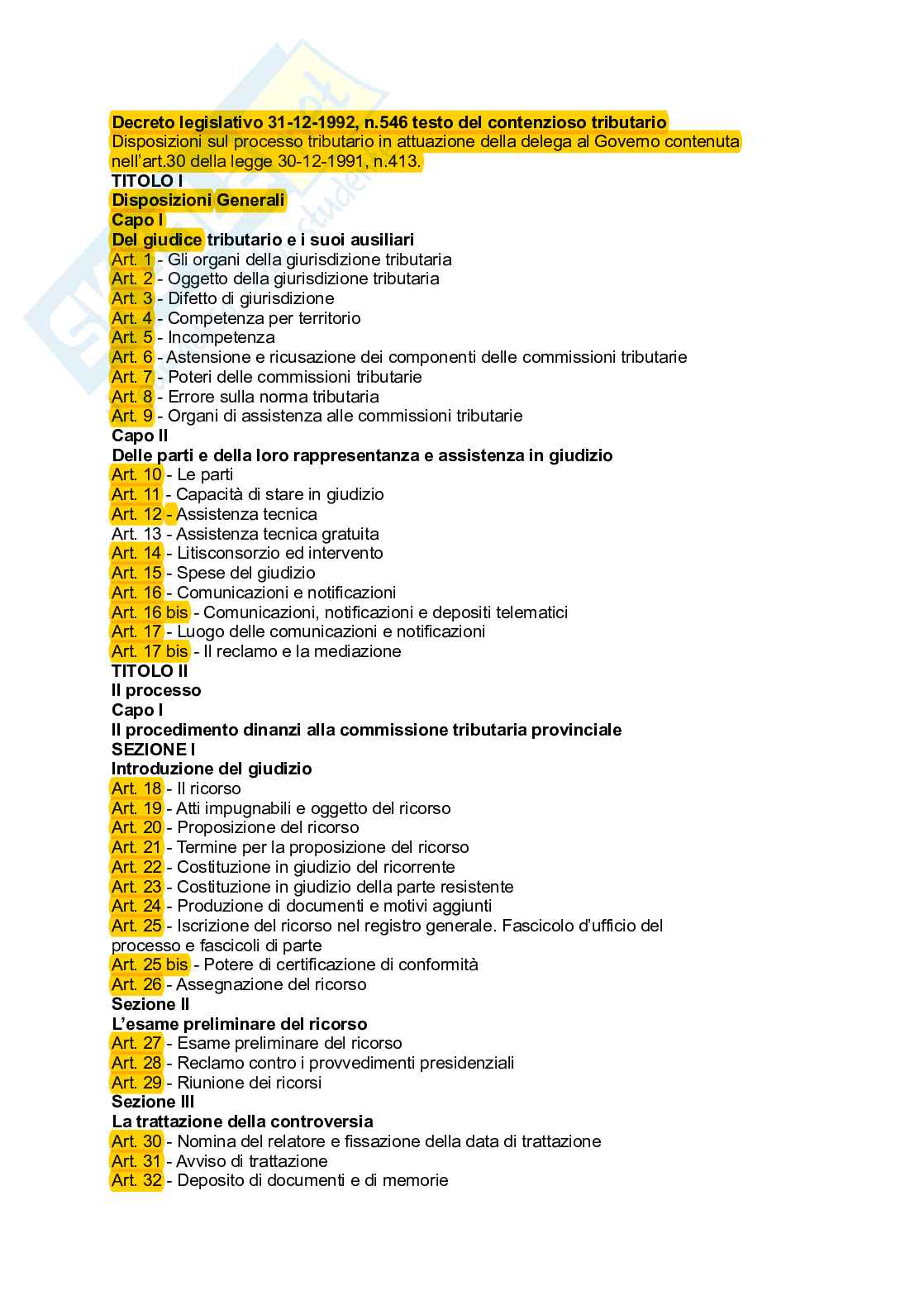 Giustizia tributaria Pag. 1