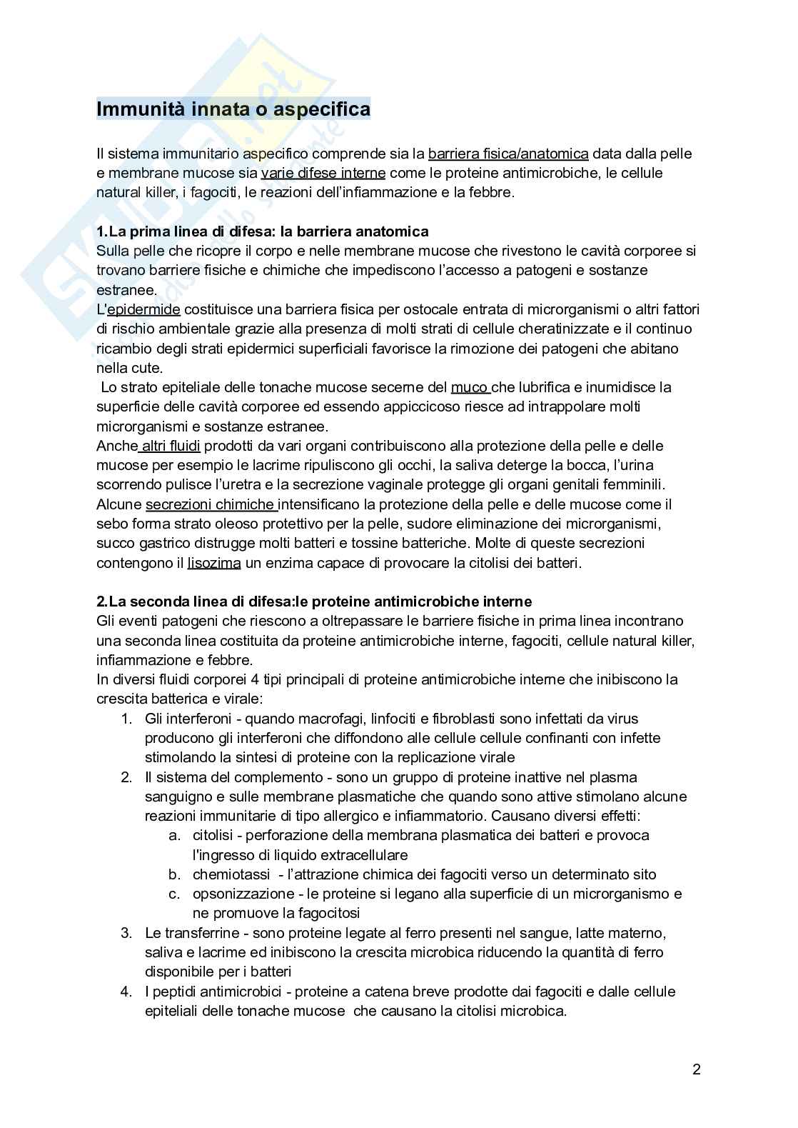 Sistema immunitario Pag. 2