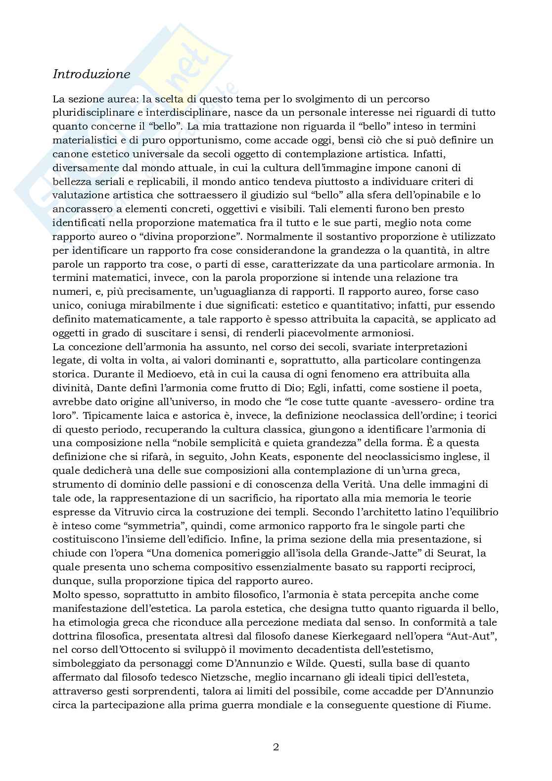 La sezione aurea Pag. 2