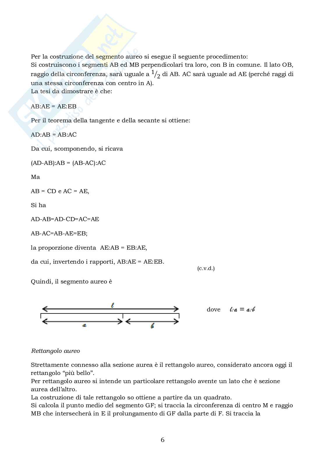 La sezione aurea Pag. 6