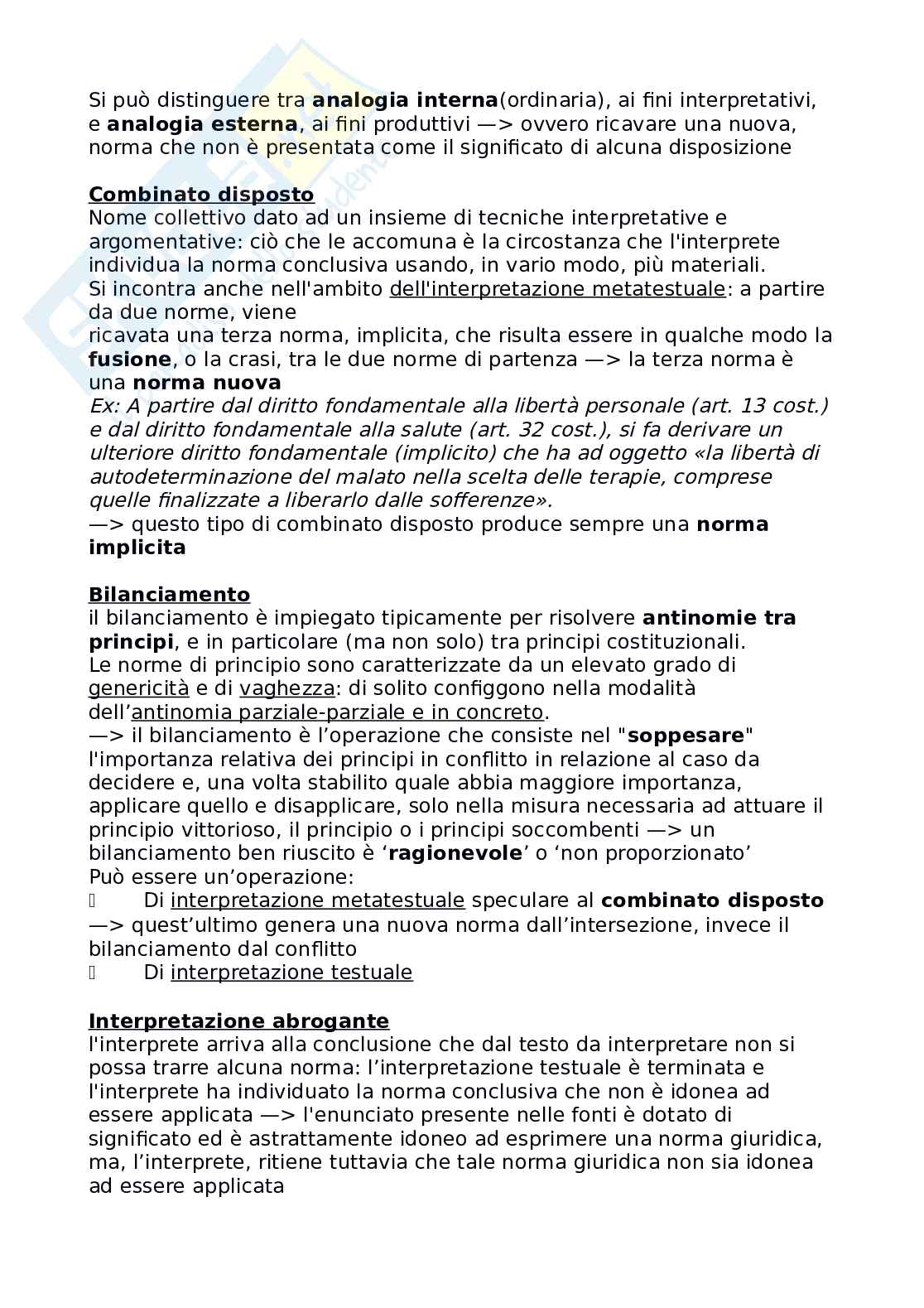 Riassunto esame Logica e argomentazione giuridica, Prof. Pino Giorgio, libro consigliato L'interpretazione del diritto, Pino Pag. 31