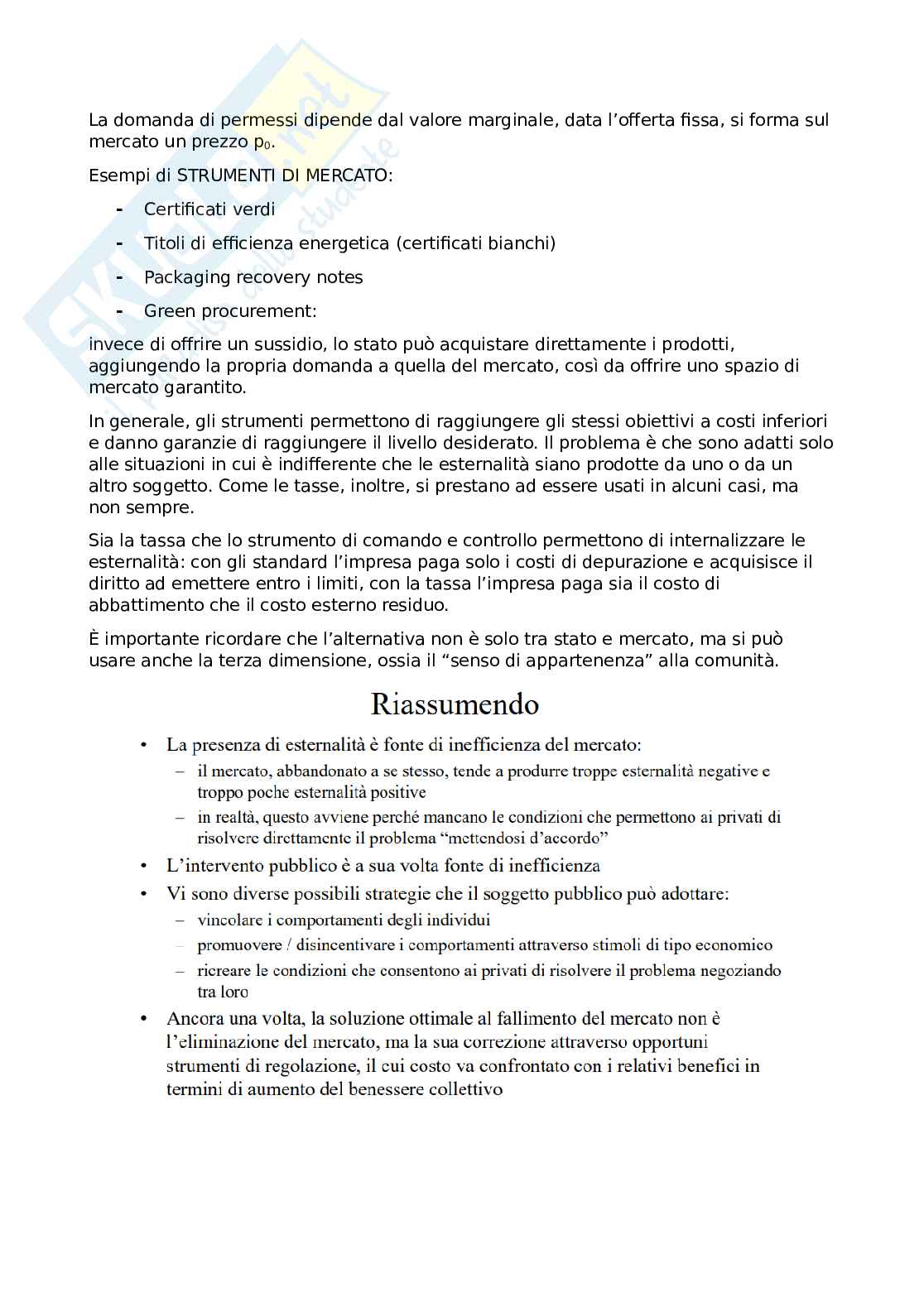 Ultima parte Economia e gestione delle imprese Pag. 1