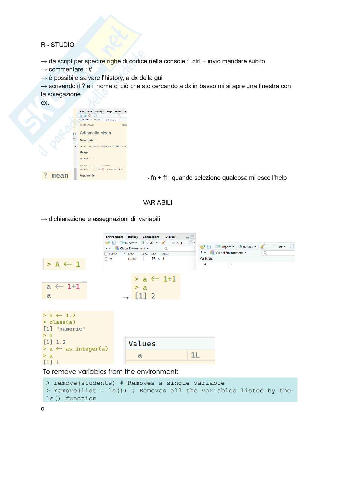 Probabilità e statistica, laboratorio  Pag. 1
