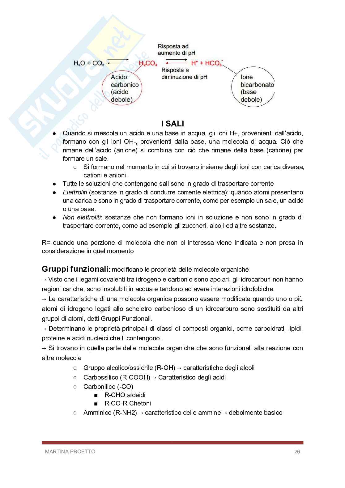 Biologia e biochimica  Pag. 26
