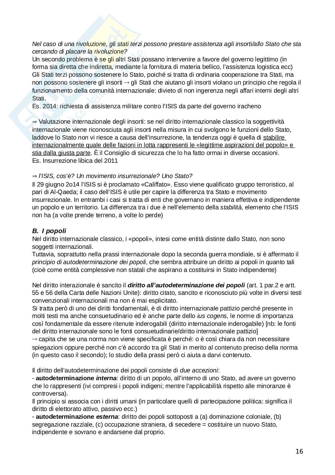 Diritto Internazionale - appunti completi (annuale) Pag. 16