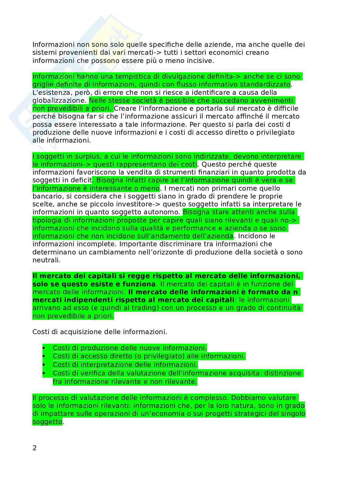 Prima parte di Economia del mercato mobiliare Pag. 2