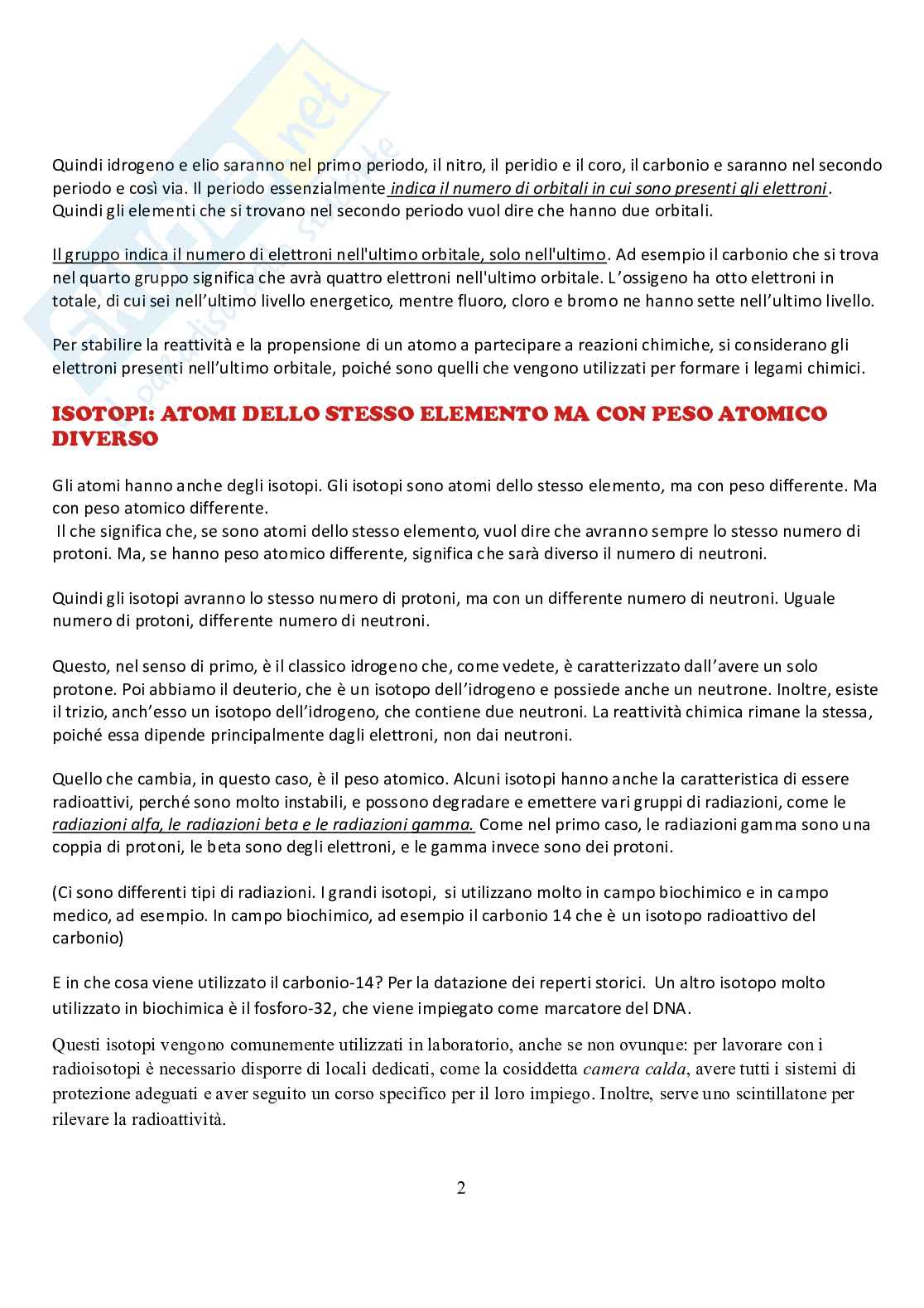 Appunti di Biochimica  Pag. 2