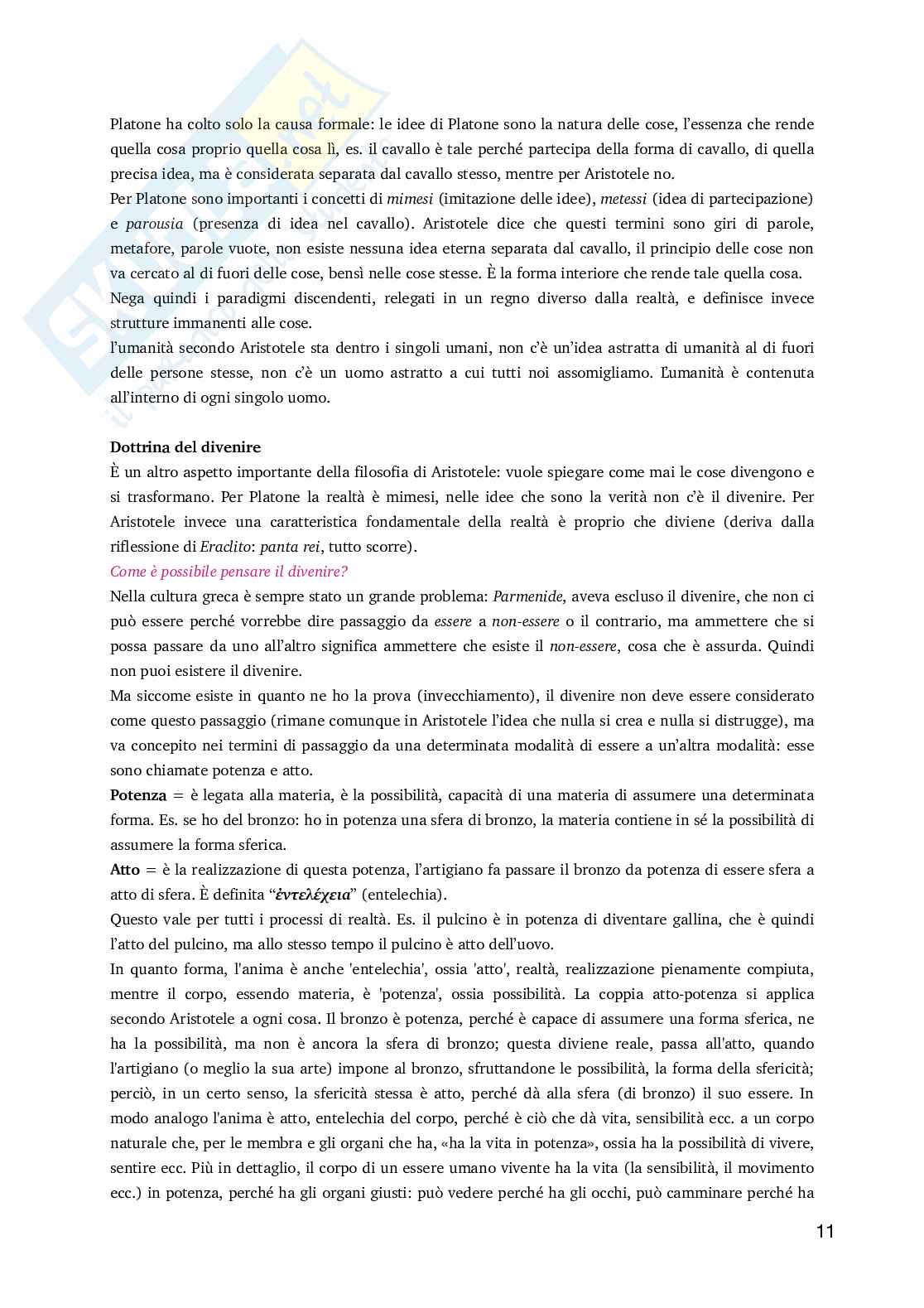 Appunti di Storia della filosofia  Pag. 11