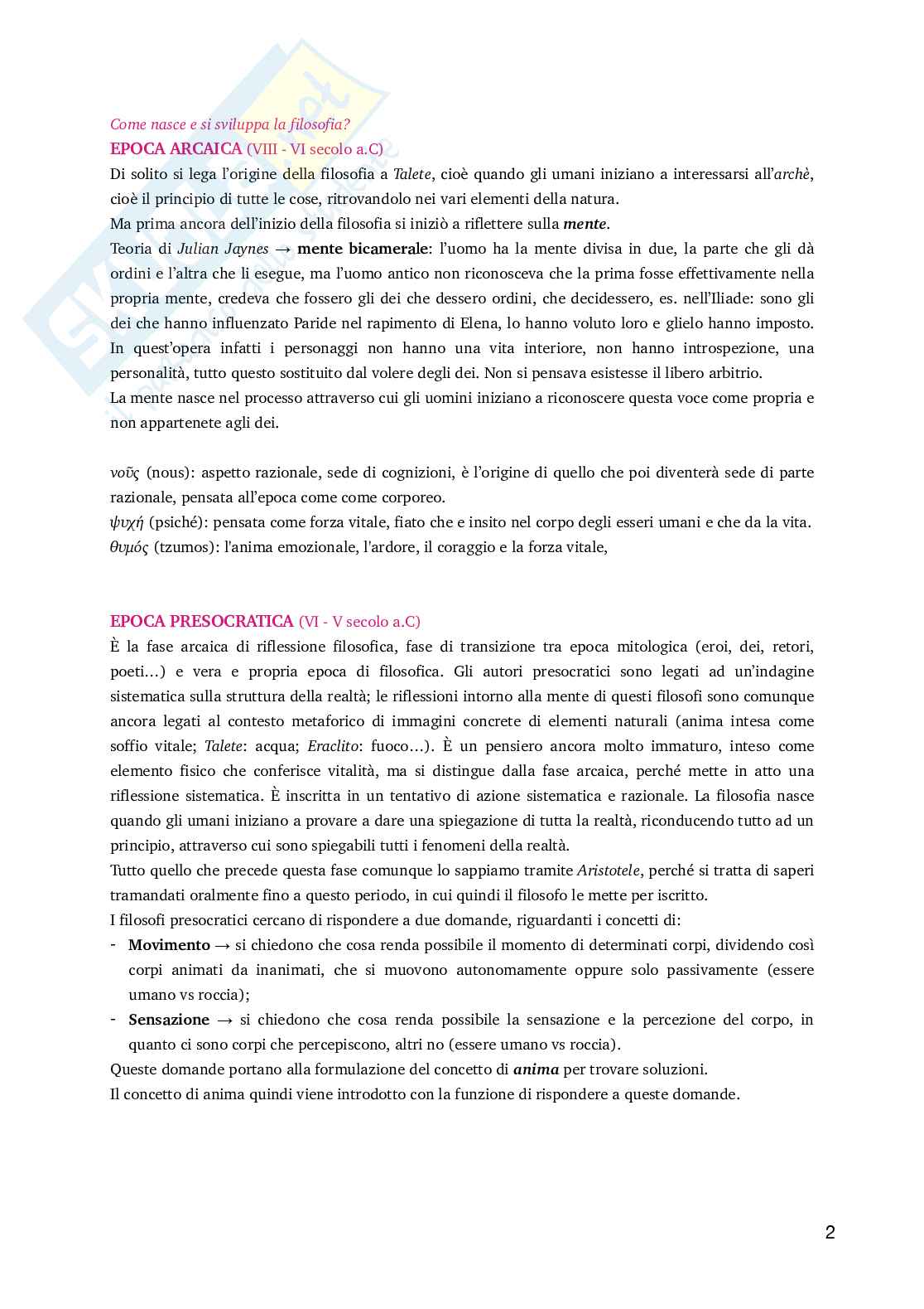 Appunti di Storia della filosofia  Pag. 2