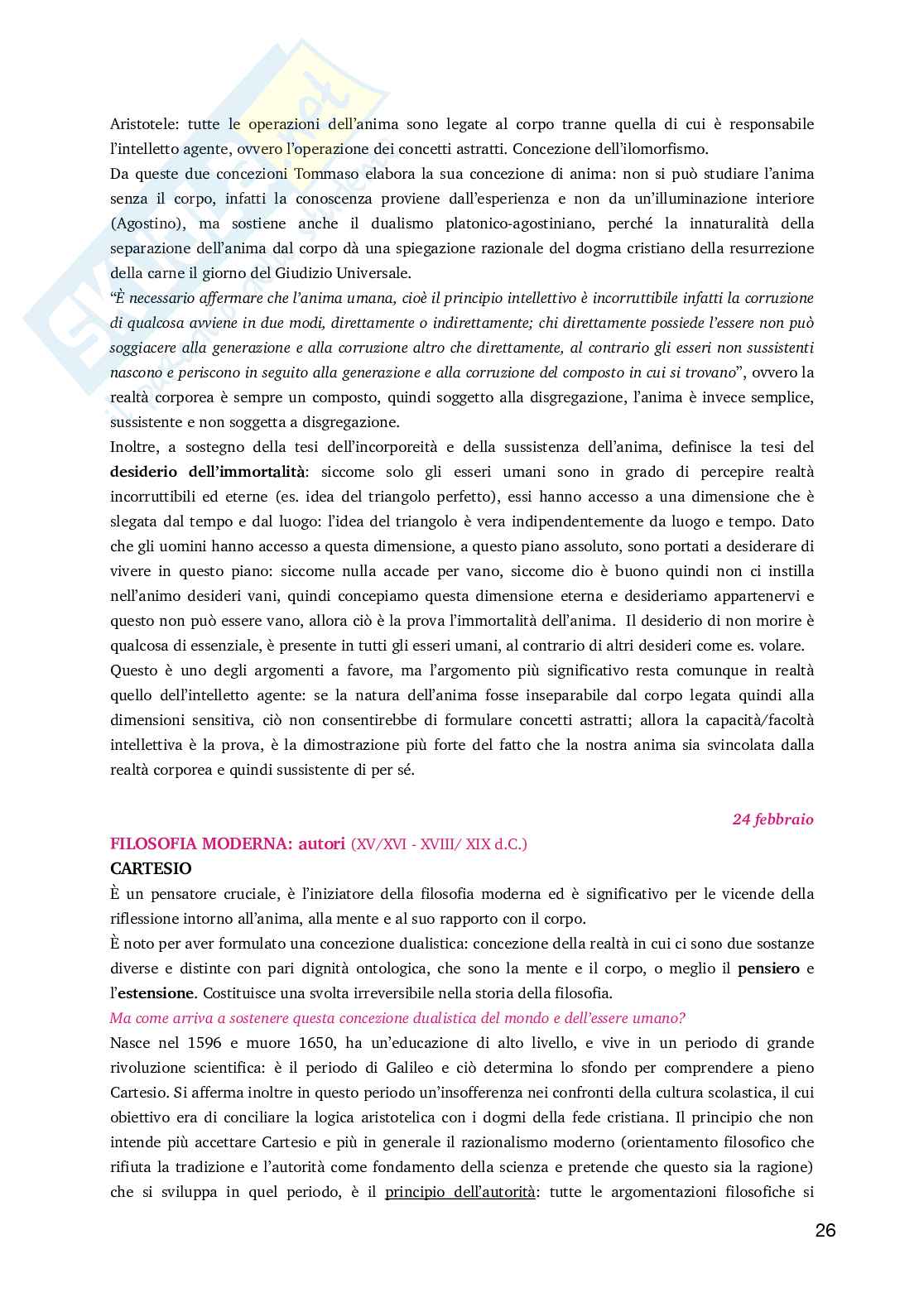 Appunti di Storia della filosofia  Pag. 26