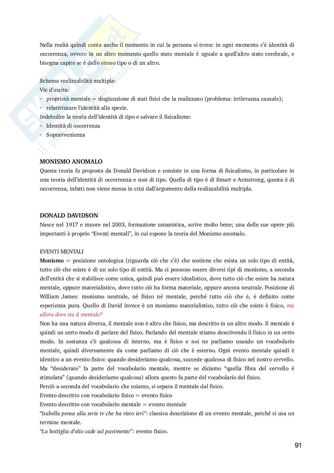 Appunti di Storia della filosofia  Pag. 91