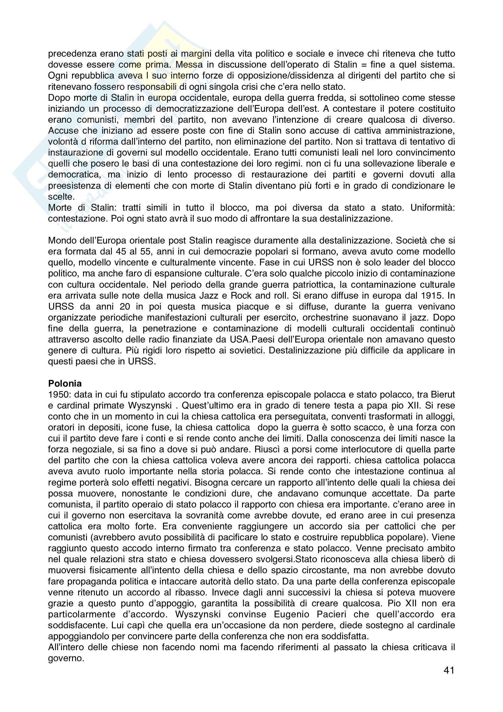Appunti completi storia dell'Europa orientale, prof La Mantia Pag. 41