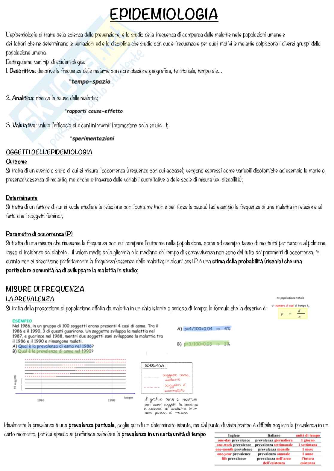 Statistica ed epidemiologia medica (parte2) Pag. 21