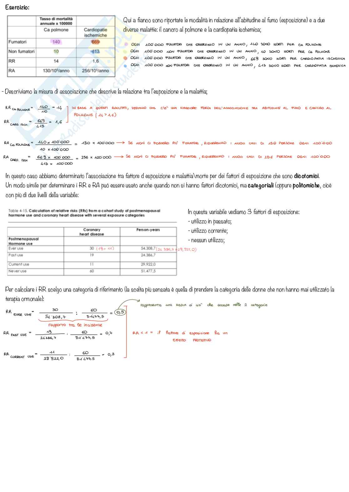 Statistica ed epidemiologia medica (parte2) Pag. 36