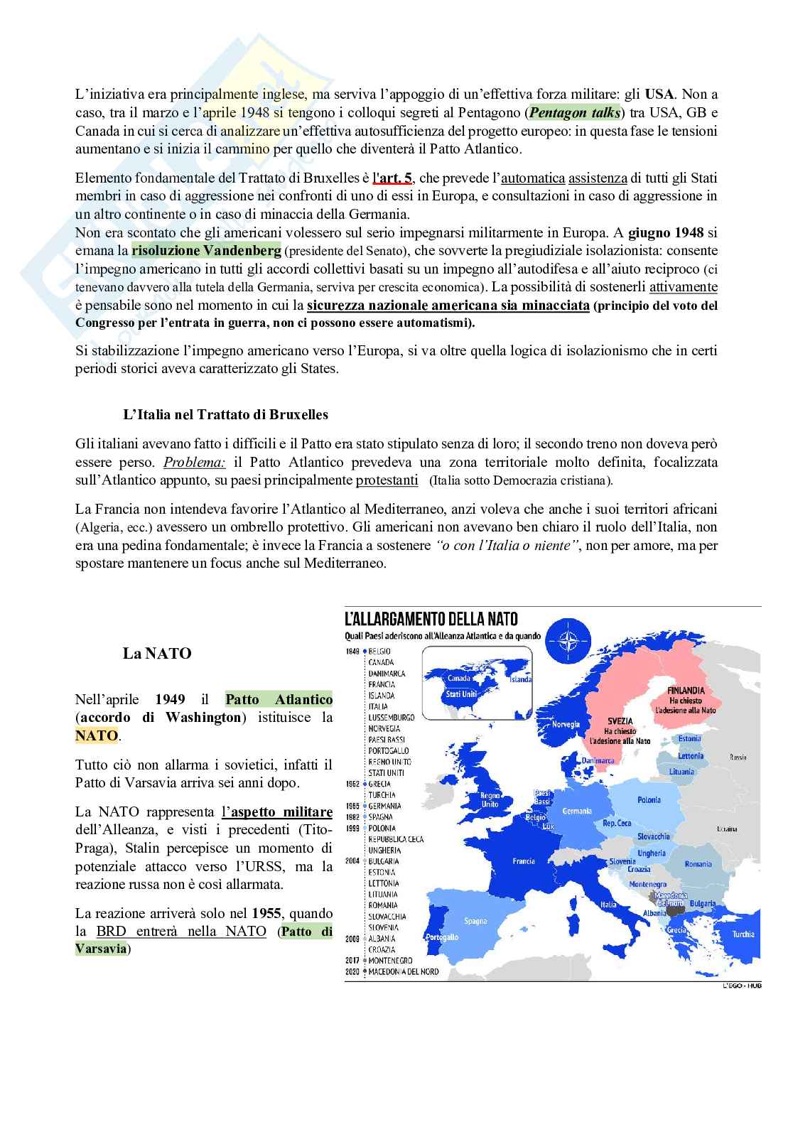   Appunti Storia delle relazioni internazionali - parte 2 Pag. 6