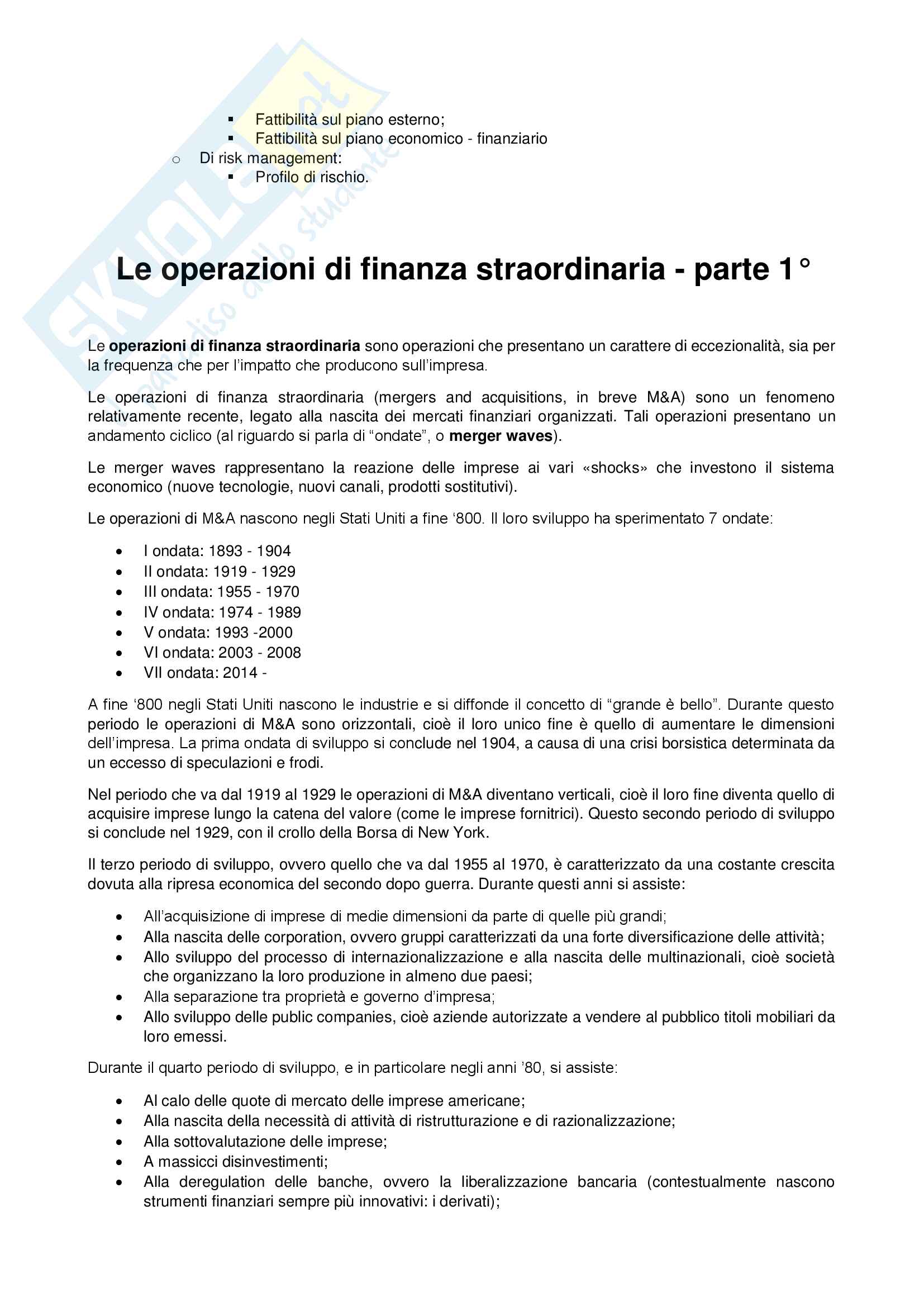 Riassunti finanza aziendale corso progredito - Unipi Pag. 11