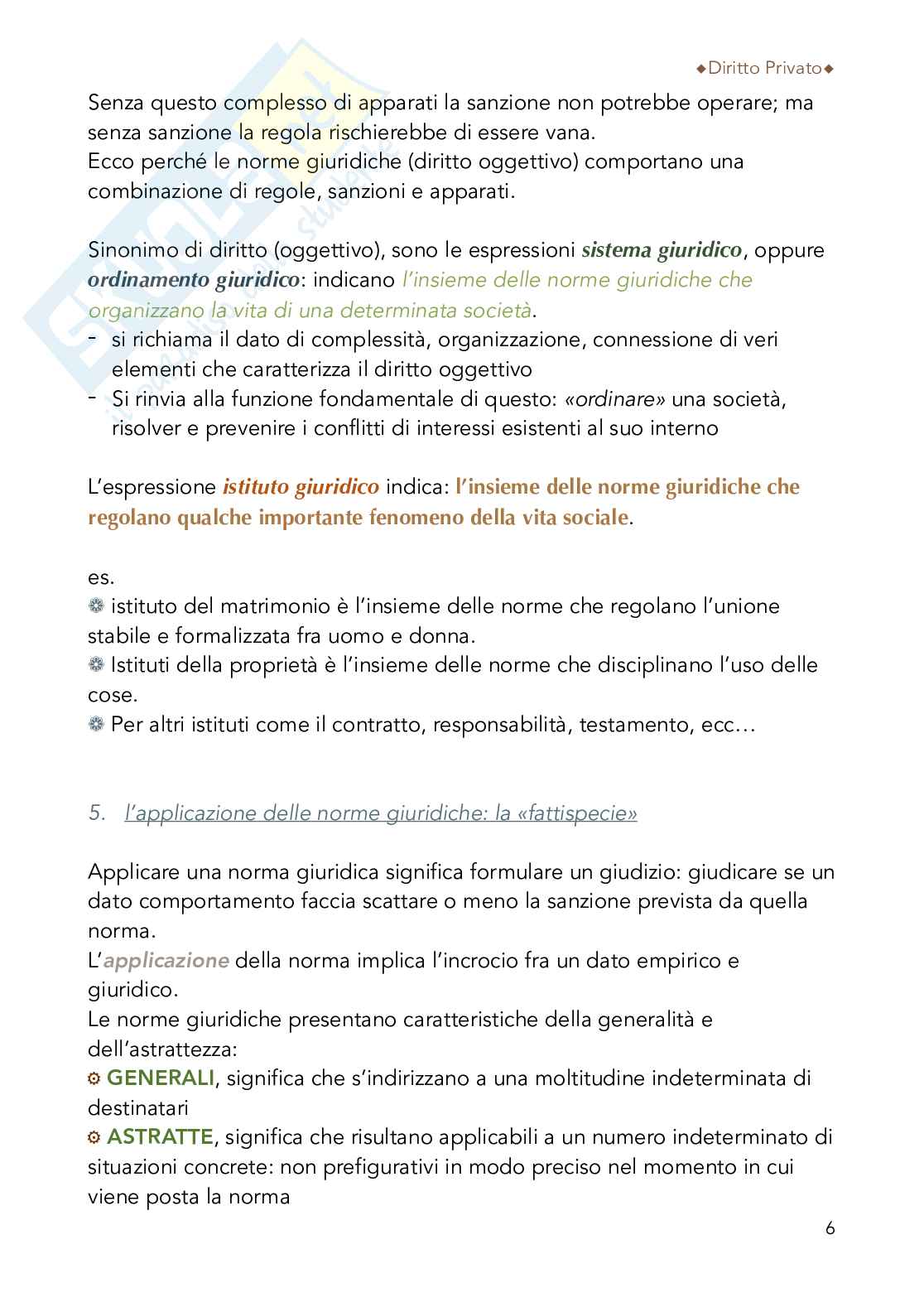 Diritto privato  Pag. 6