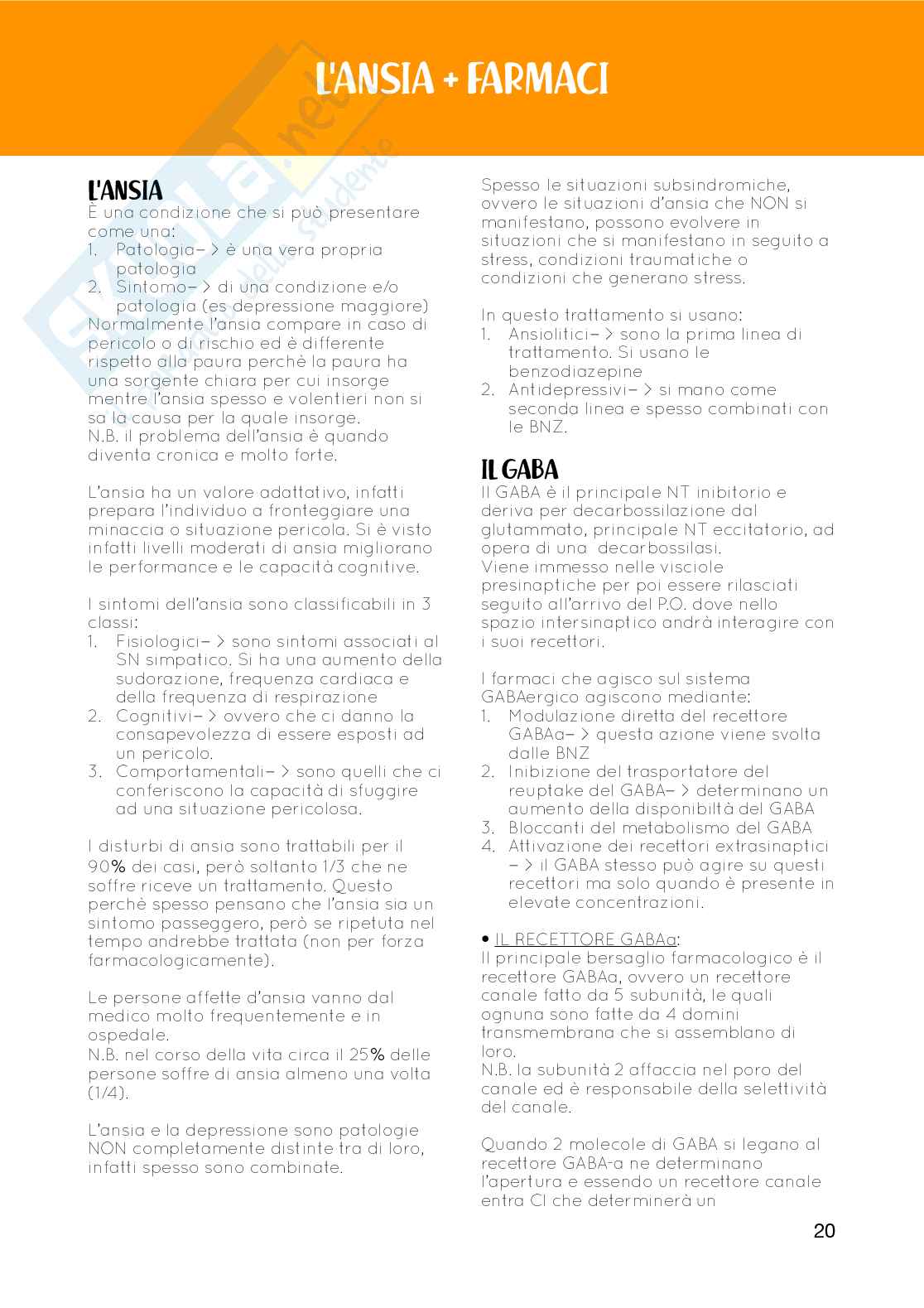Farmacologia e farmacoterapia - Appunti completi  Pag. 21
