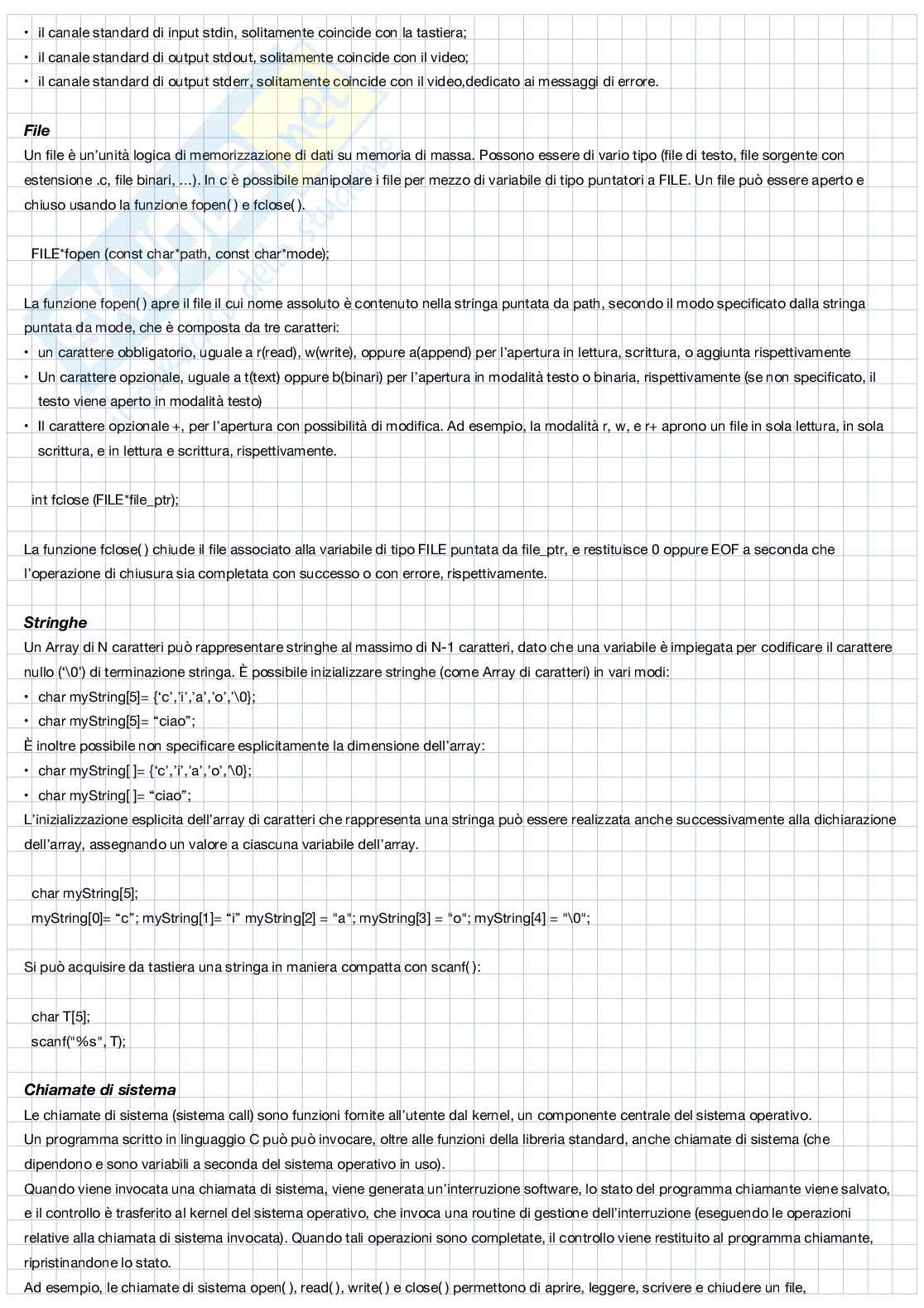 Riassunto esame Fondamenti di informatica, Prof. Bilotta Stefano, libro consigliato Fondamenti di programmazione. Linguaggio C, strutture dati, algoritmi elementari, C++ (Società Editrice Esculapio, Bologna, 2017.), S. Berretti, L. Carnevali, E. Vicario Pag. 31