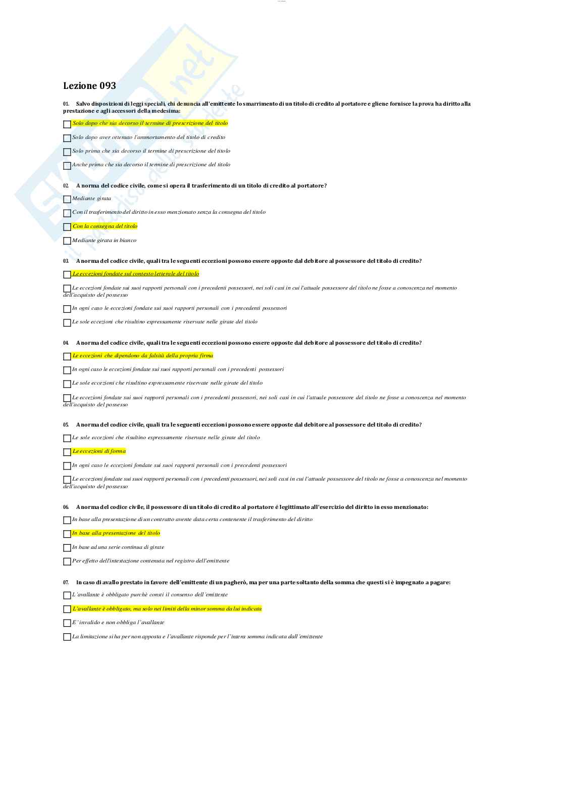 Diritto commerciale Pag. 81