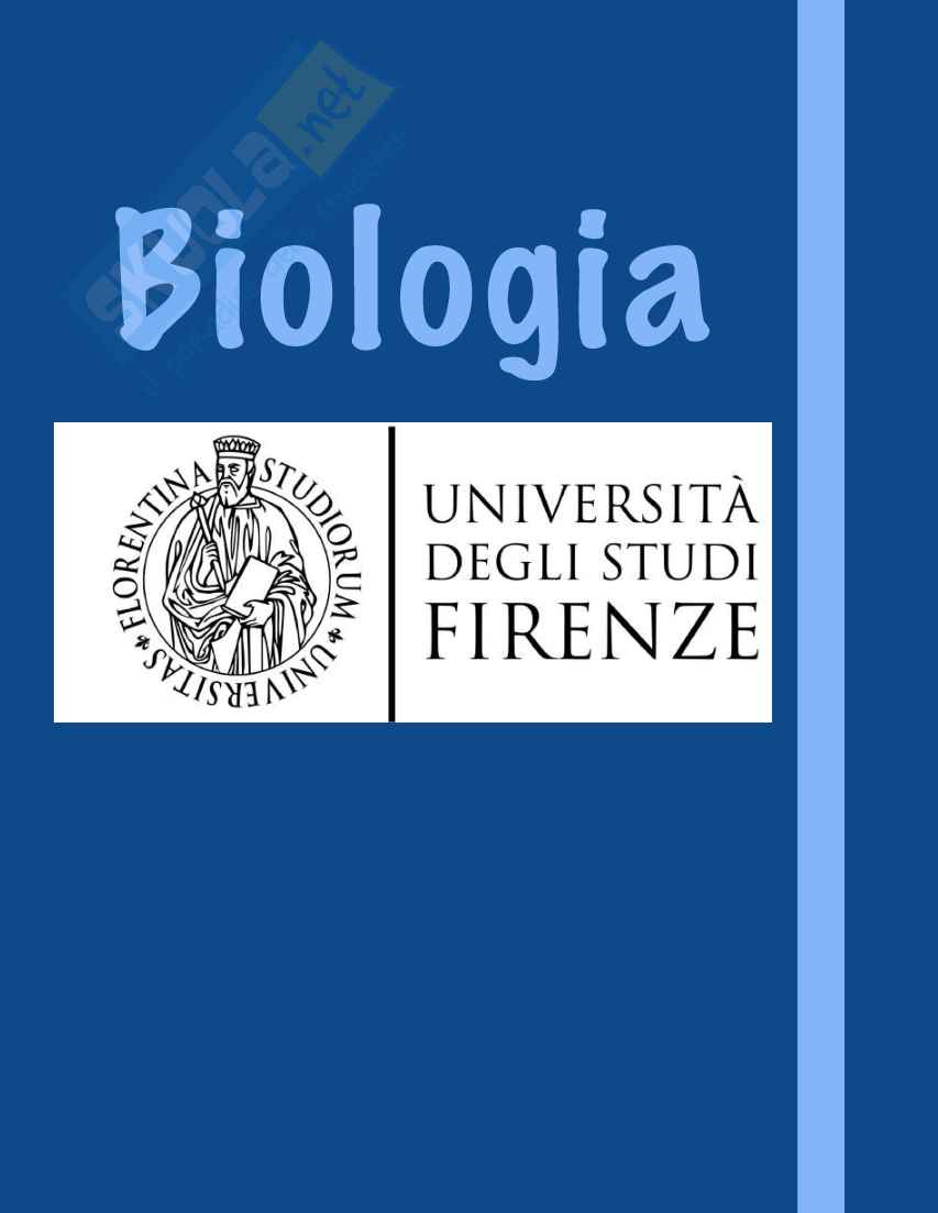 Appunti per esame di Biologia, semestre filtro Pag. 1