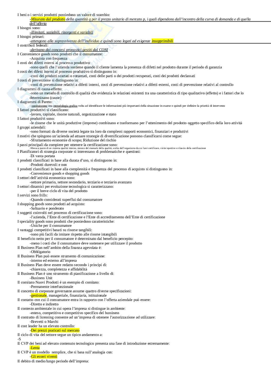 Paniere Economia e gestione delle imprese. Aggiornato e completo. In ordine Pag. 2