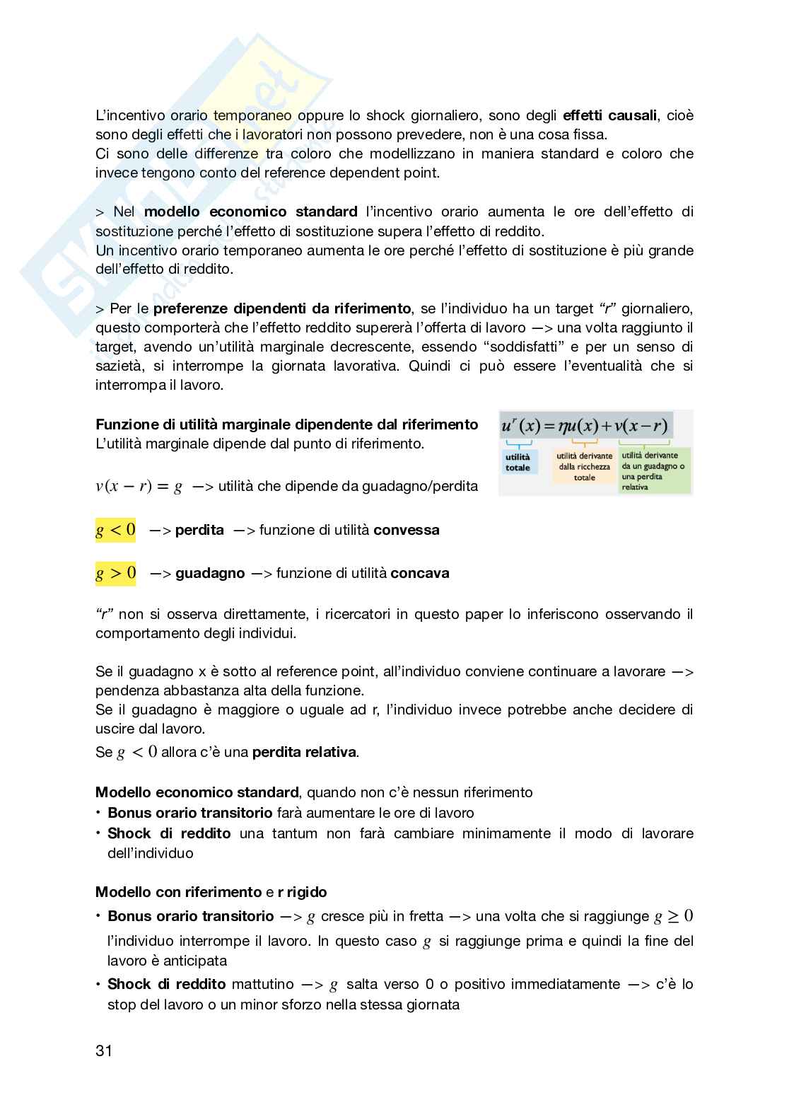 Appunti delle lezioni Fondamenti di economia comportamentale  Pag. 31