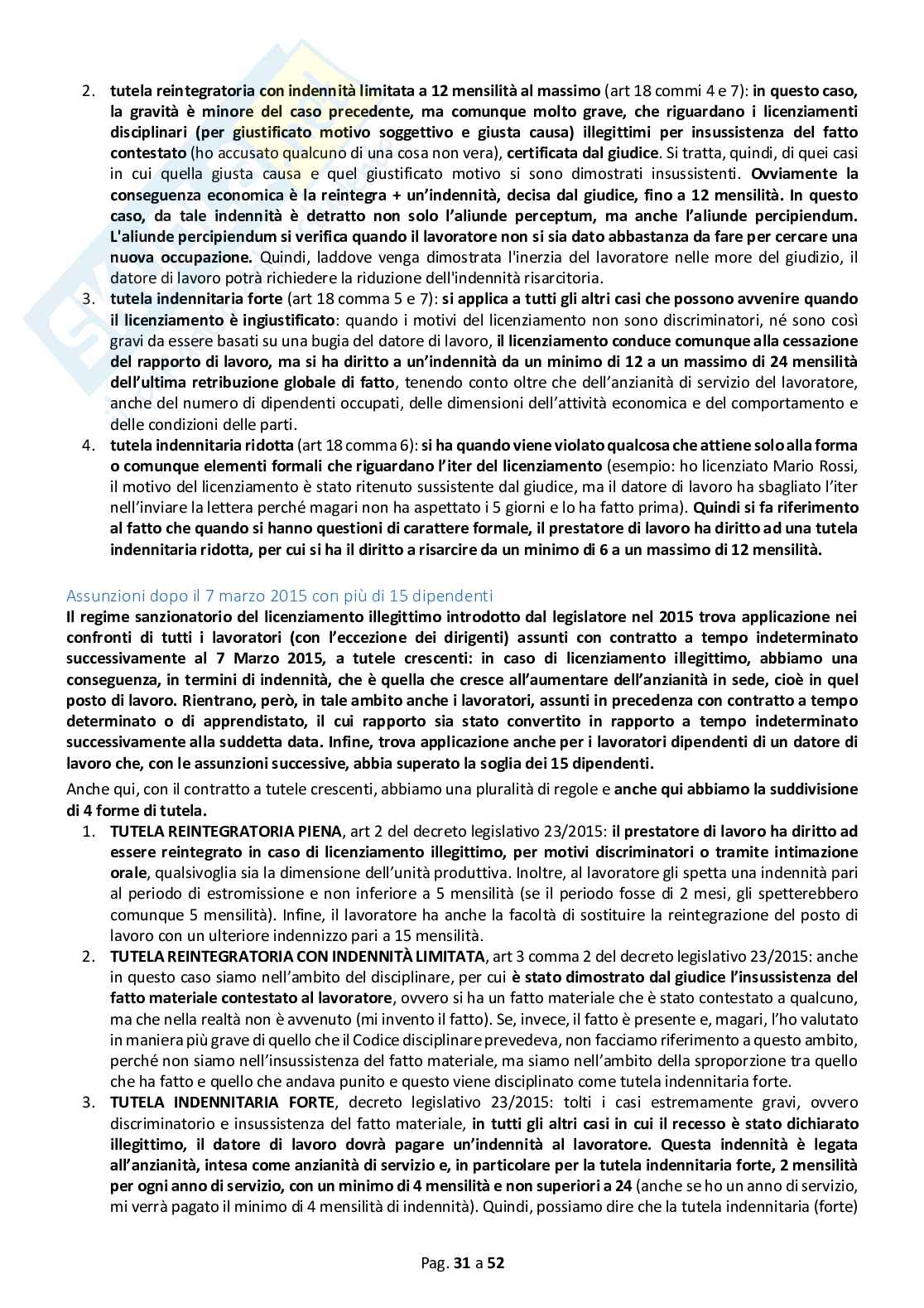 Appunti di Diritto del lavoro Pag. 31