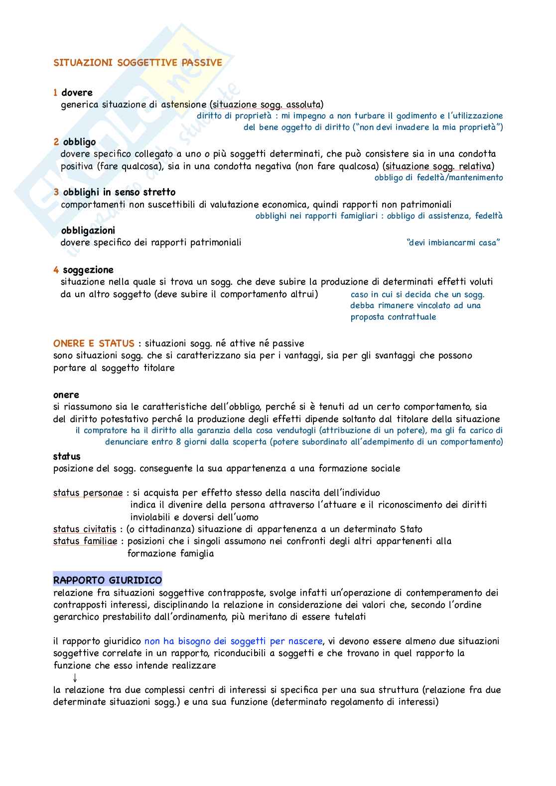 Riassunto esame di diritto privato, prof. Cordiano, libro consigliato "Diritto Privato", Ruscello Pag. 11