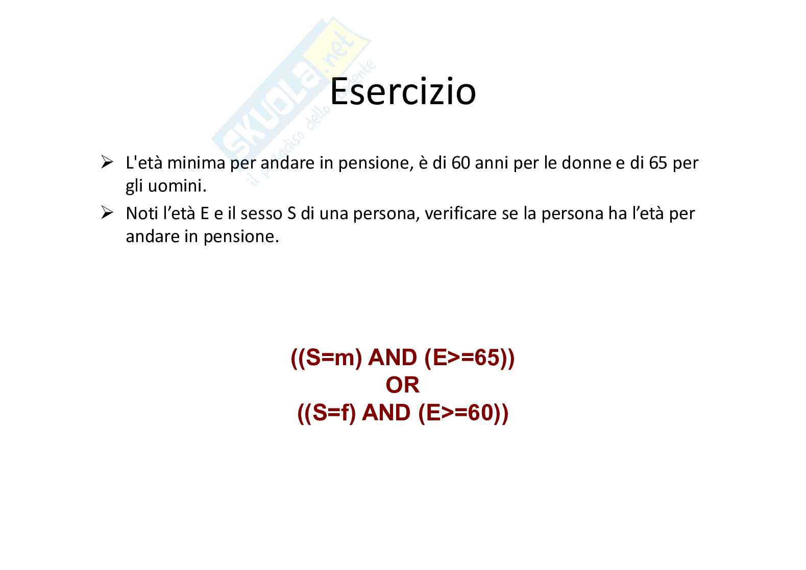 Esercizi svolti di Fondamenti di informatica sull'algebra booleana  Pag. 6