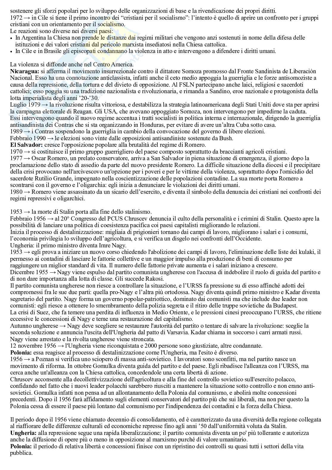 Riassunto storia contemporanea, prof. Scatena Pag. 6