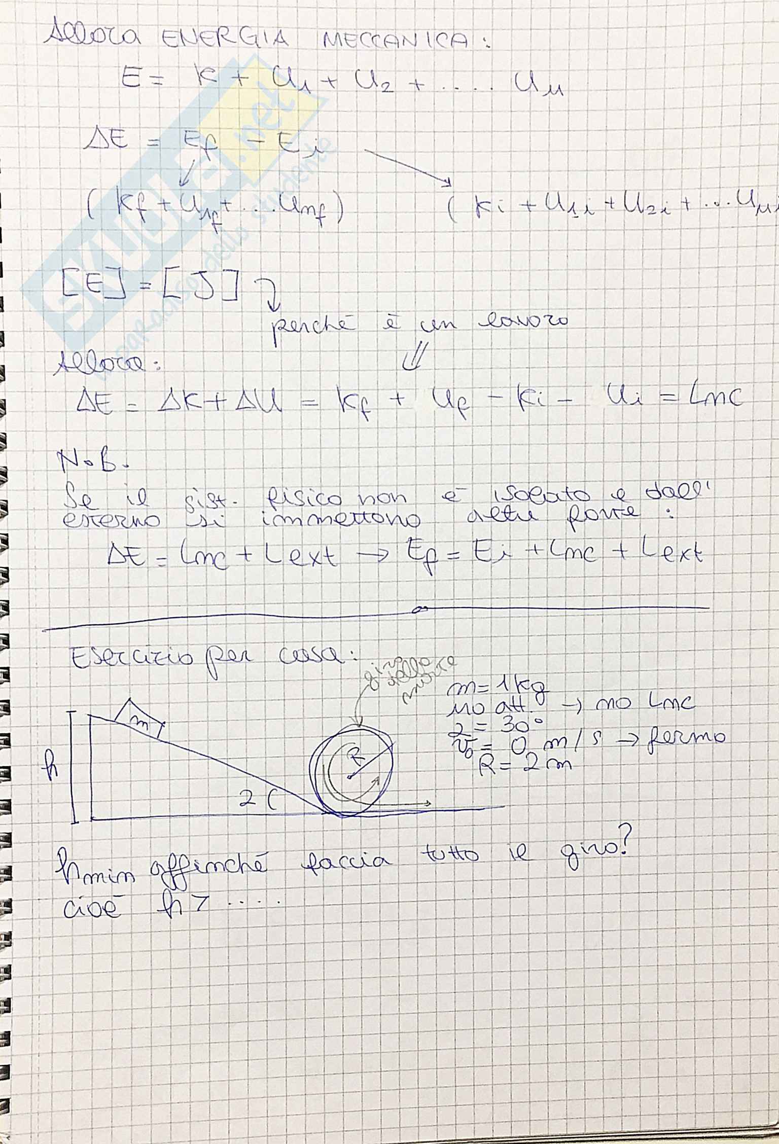 Dinamica di un punto materiale, spiegazione dei vari tipi di forze Pag. 16