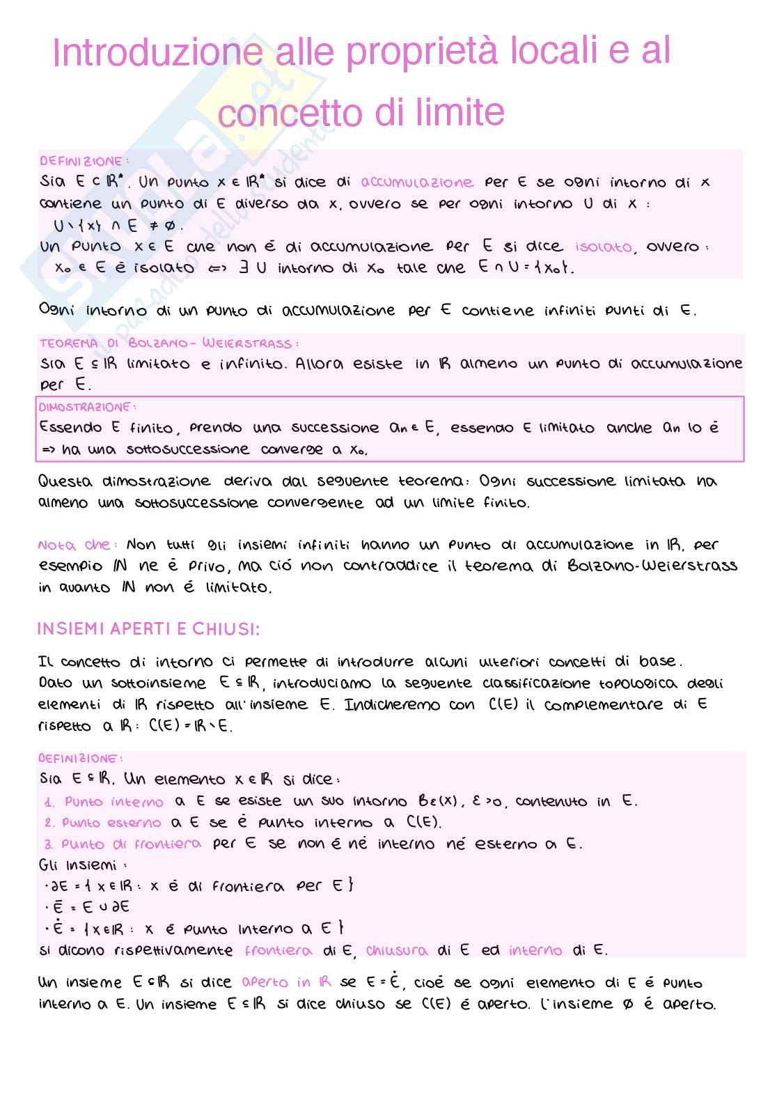 Teoria di Analisi matematica 1 Pag. 6